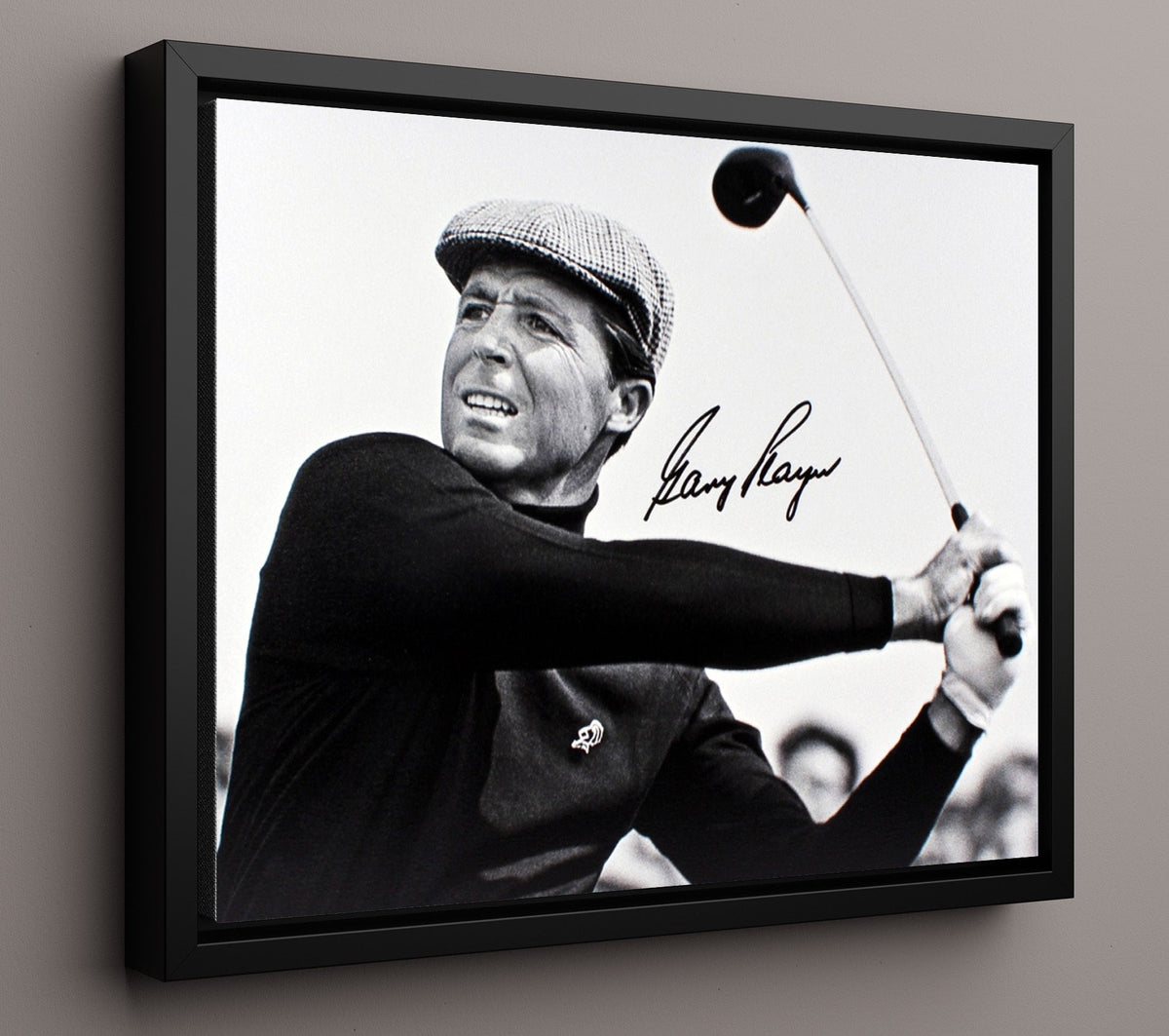Gary Player - Classic Swing Study golf wall art 16x20 Gallery Frame