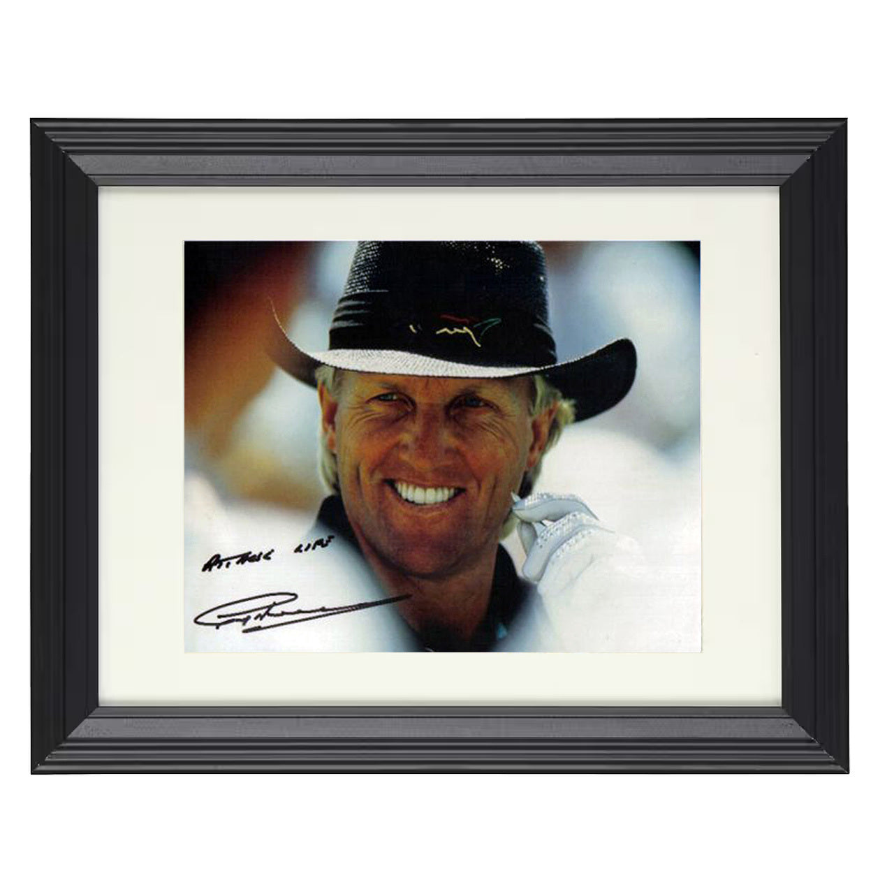 Greg Norman – Classic Image 8x10 matted black framed golf wall art