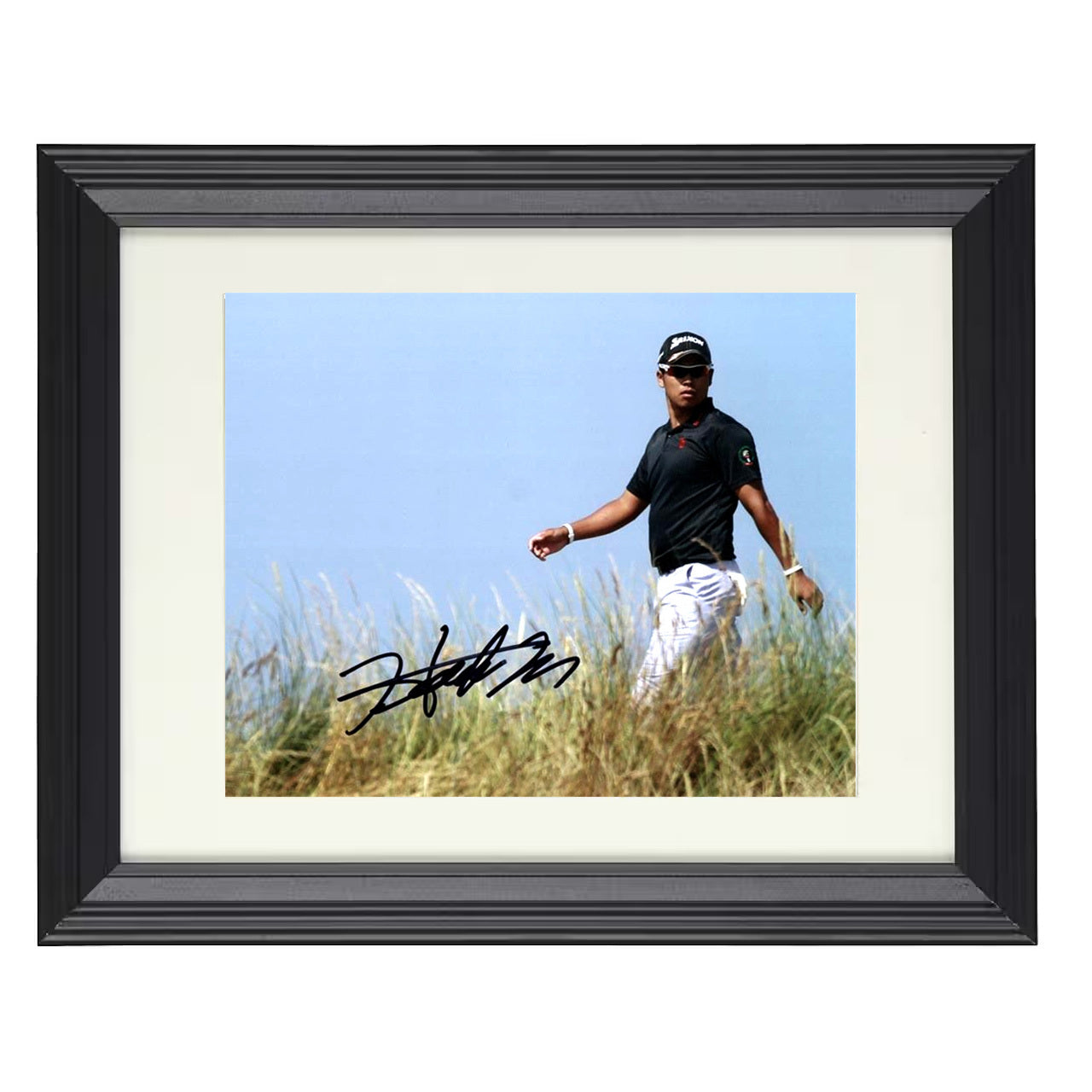 Hideki Matsuyama – Augusta Champion Image 2021 8x10 matted black framed golf wall art