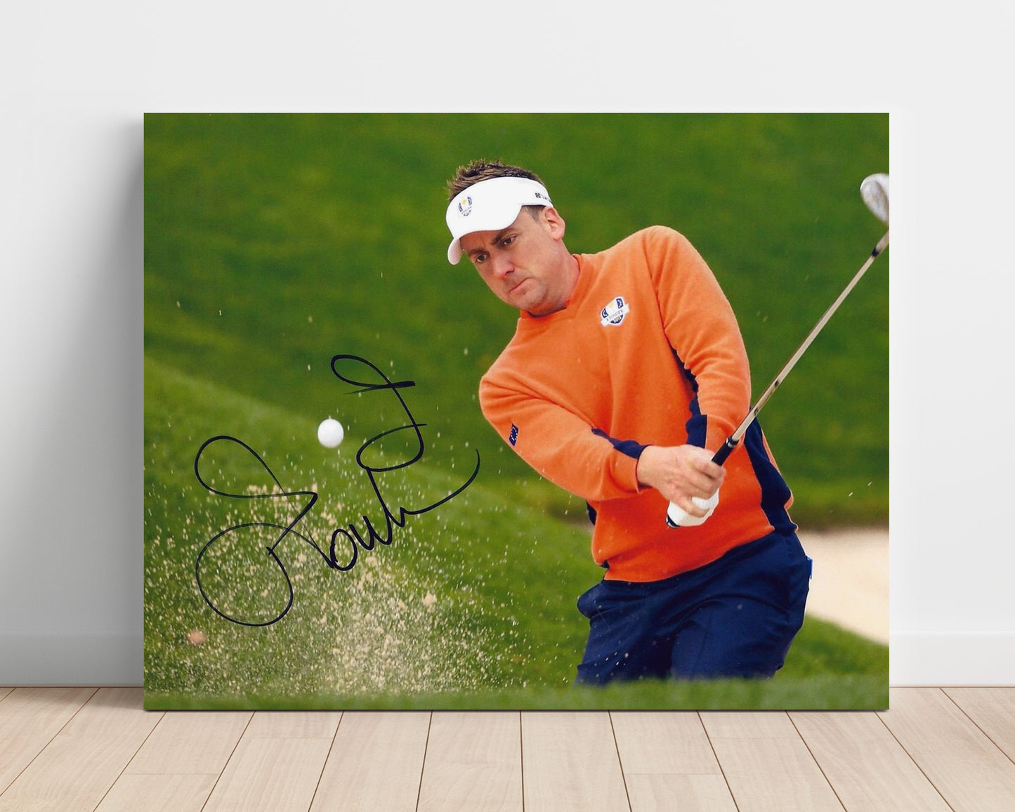 Ian Poulter - Competitive Follow Through golf wall art 16x20 Unframed Print