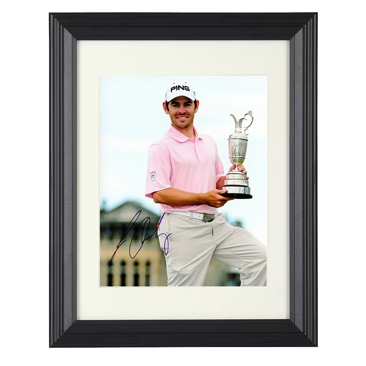 Louis Oosthuizen – Fairway Swing Extension 8x10 matted black framed golf wall art
