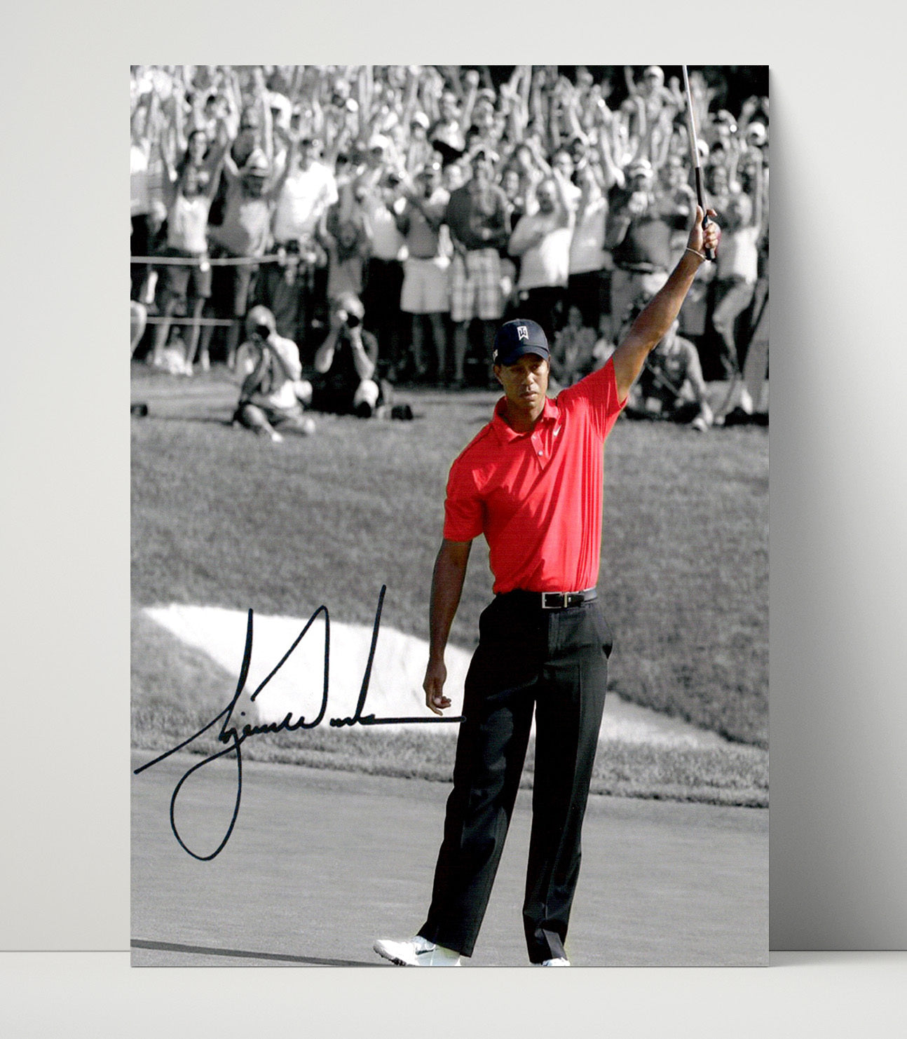 Tiger Woods - Augusta Victory Salute Golf Wall Art