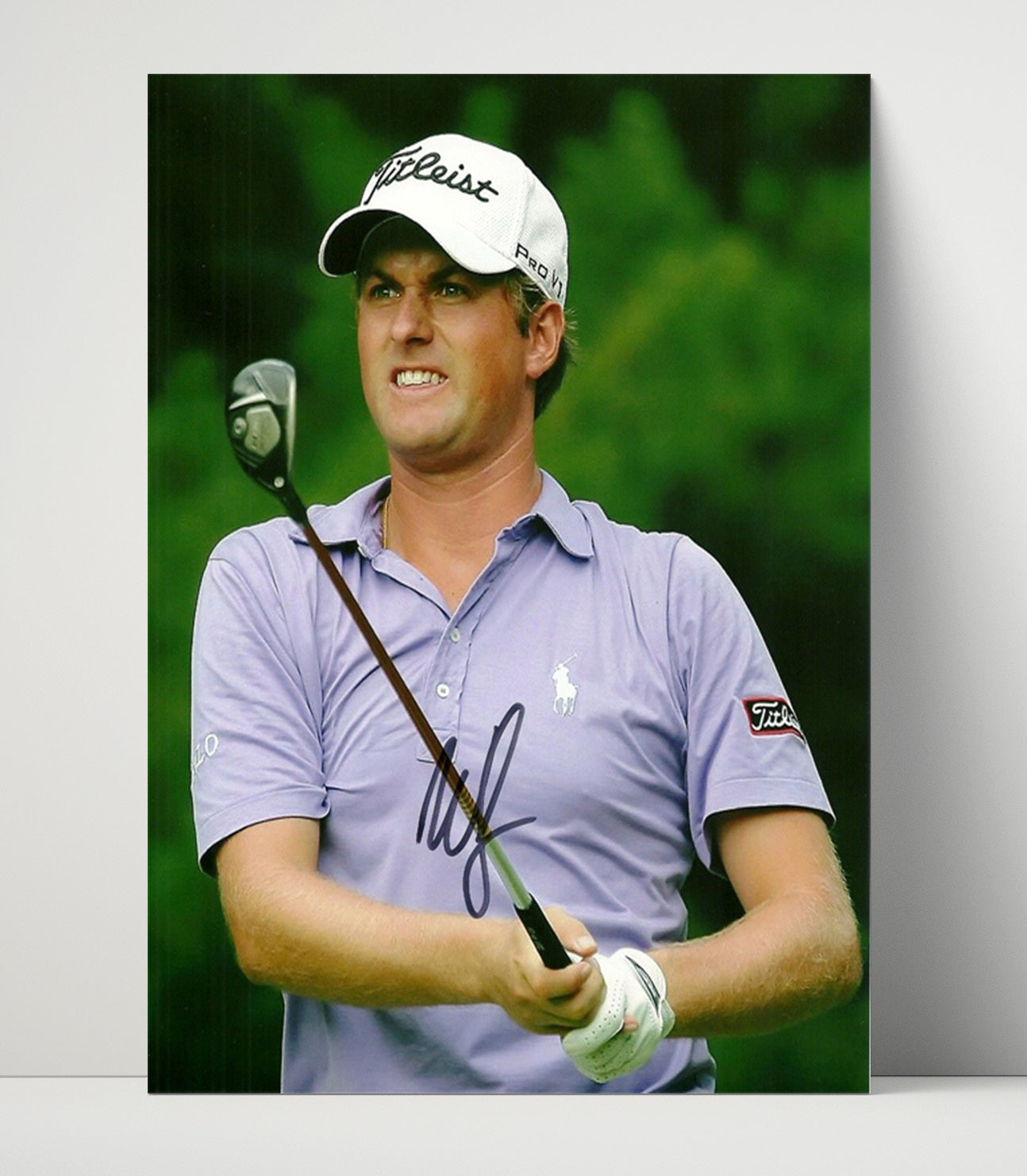 Webb Simpson - Titleist Iron Focus golf wall art 16x20 Unframed Print
