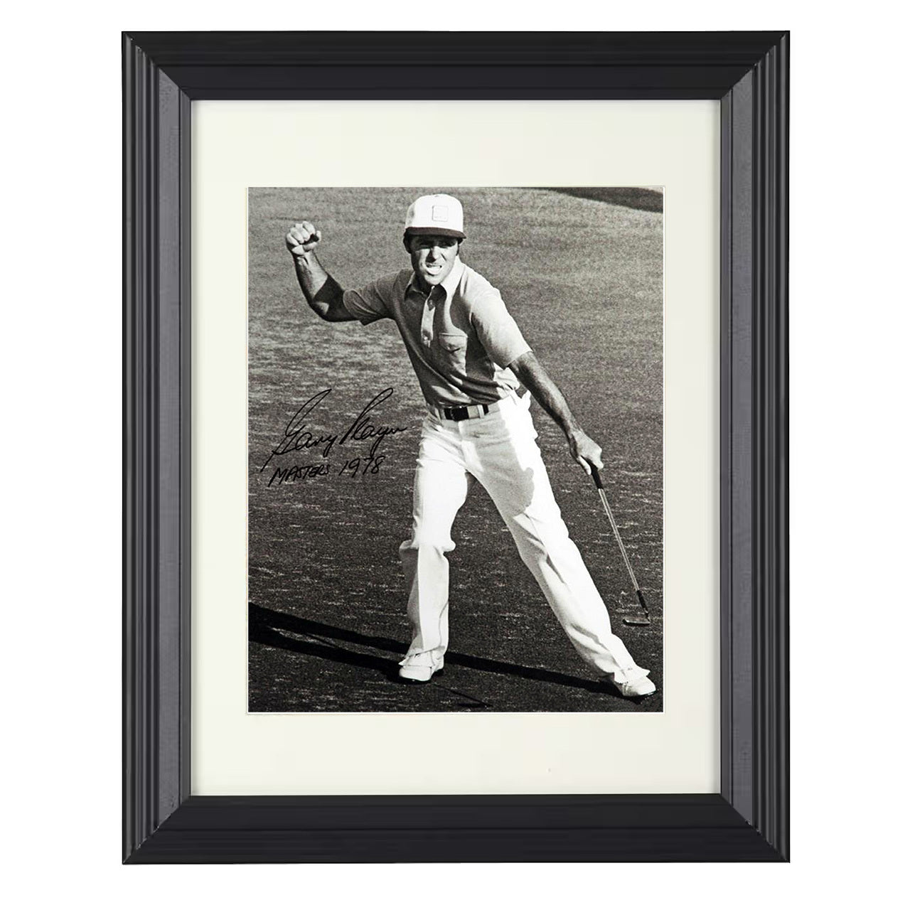 Gary Player 1978 Masters – Legendary Knight Triumph 8x10 matted black framed golf wall art