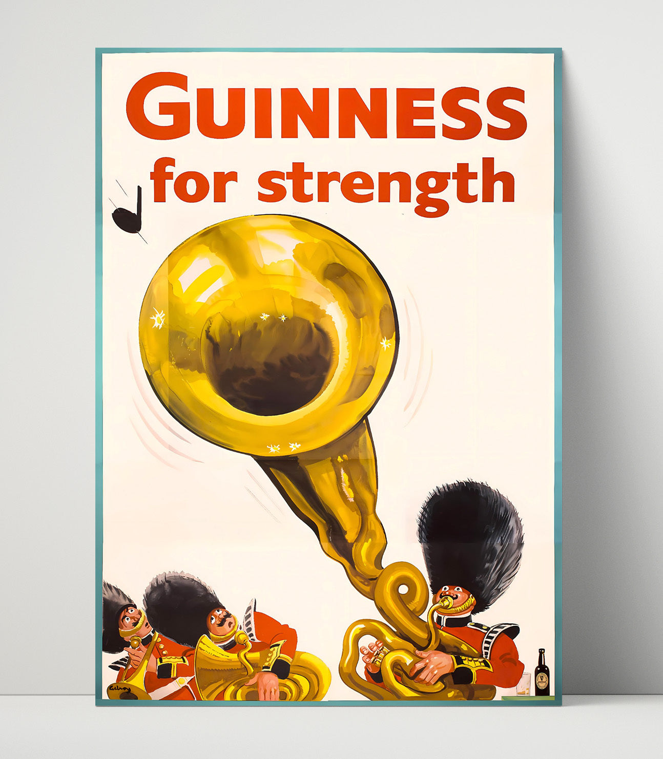 For Strength Beefeaters Tuba Poster Guinness Wall Art