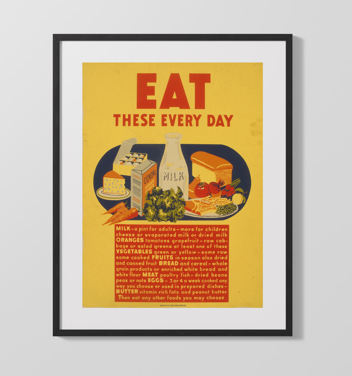 Daily Dose of Health 16x20 Gallery Frame health and safety poster wall art