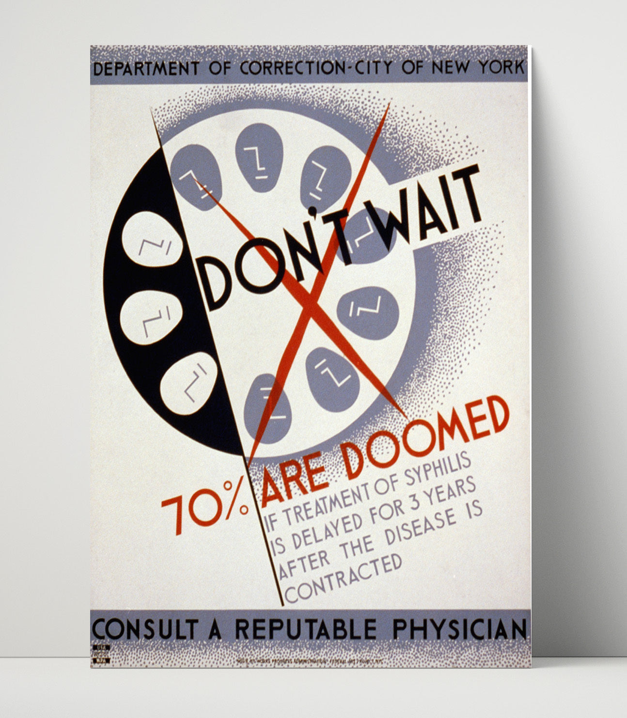 Health and Safety Poster - Dont Wait Treat Syphilis Health and Safety Wall Art - health and safety wall art print