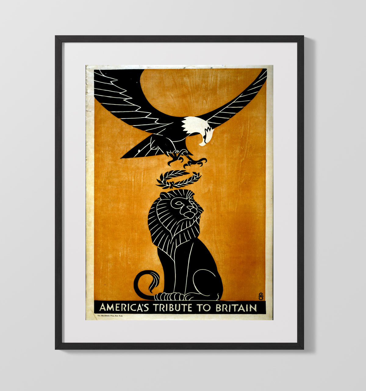 Eagle and Lion United 16x20 Gallery Frame health and safety poster wall art