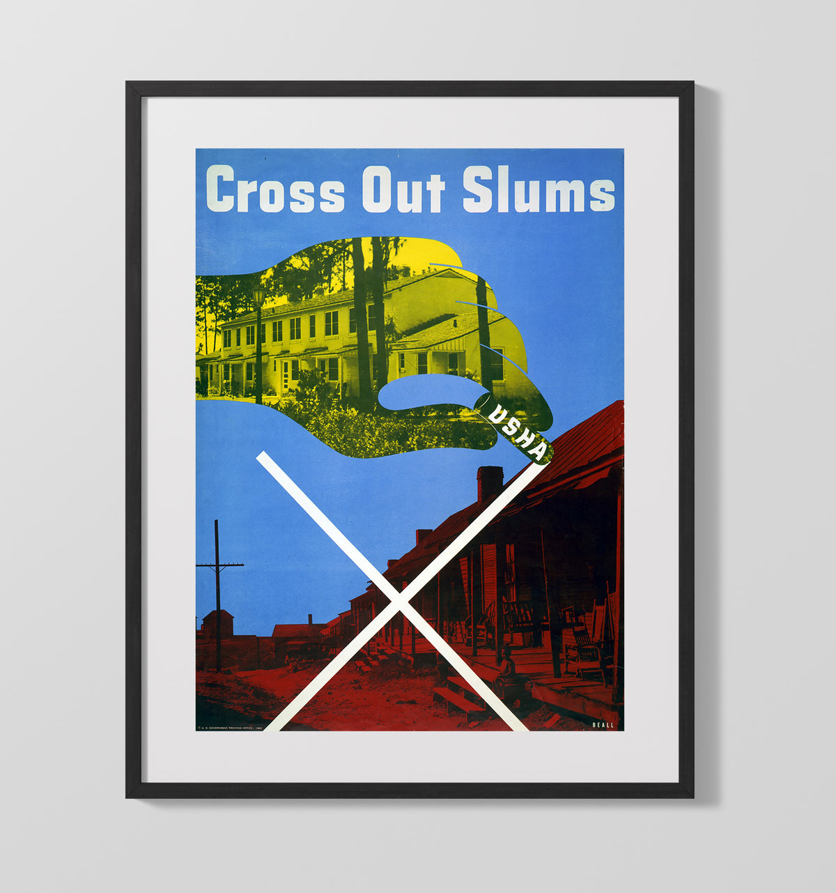 Erase Slums Build Homes 16x20 Gallery Frame health and safety poster wall art