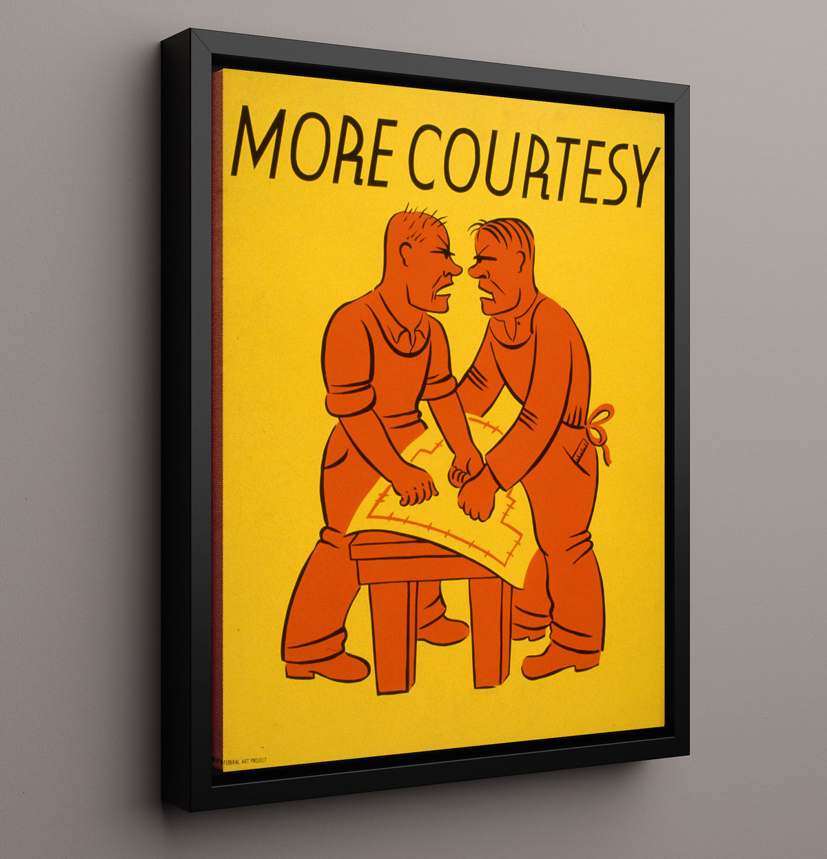 More Courtesy - Kindness Wins - Health & Safety - 16x20 Framed Canvas