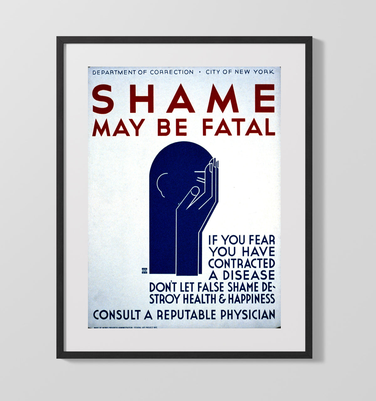 Shame Can Be Fatal - Speak Up 16x20 Gallery Frame health and safety poster wall art