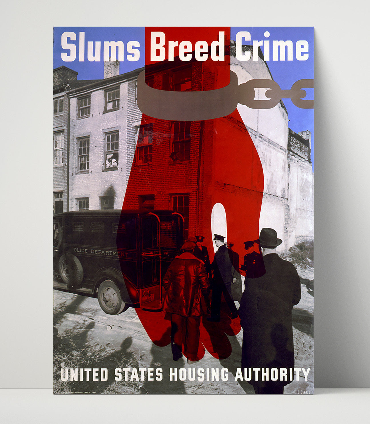 Health and Safety Poster - Slums Breed Crime Health and Safety Wall Art - health and safety wall art print
