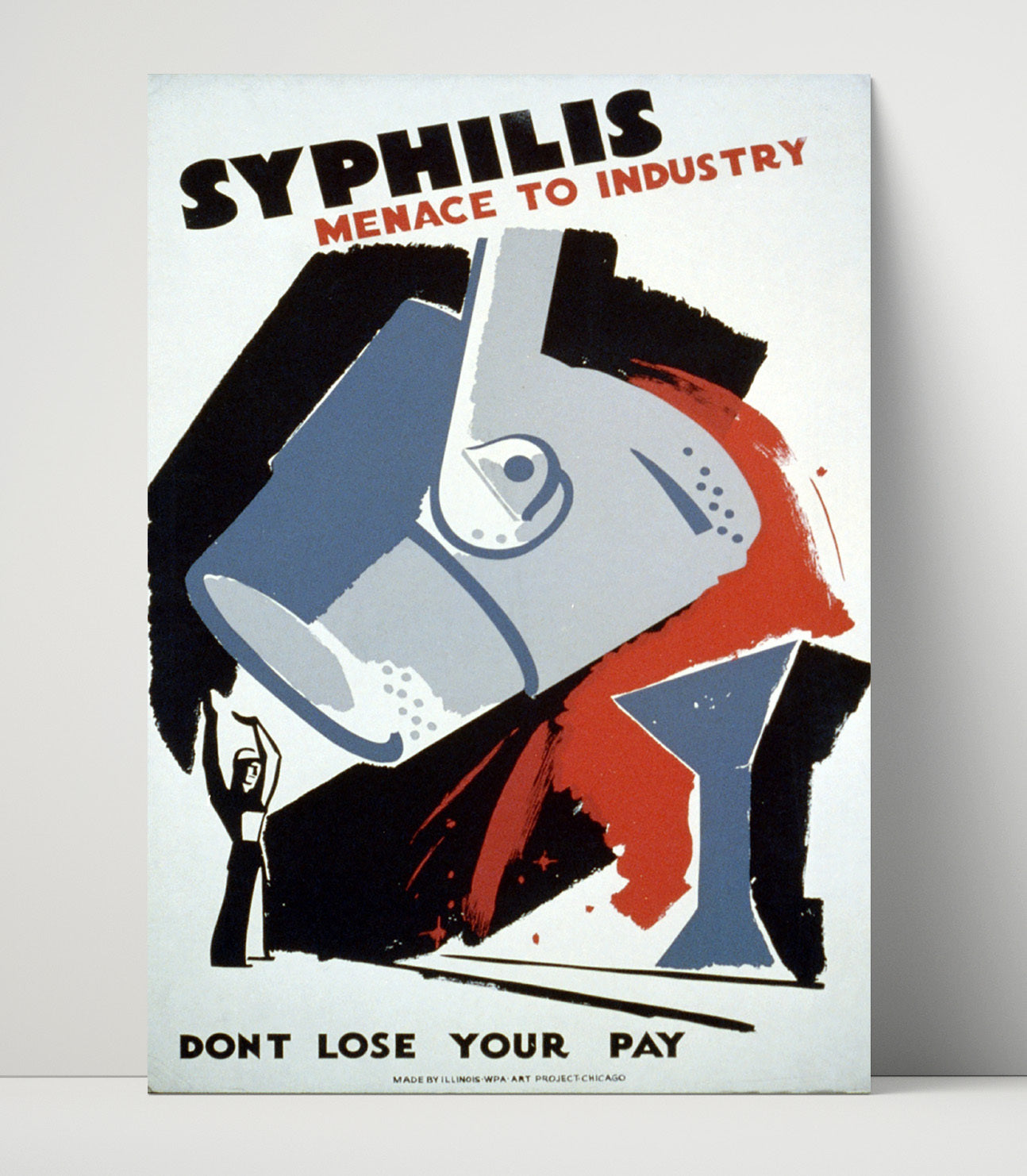 Health and Safety Poster - Syphilis a Menace to Industry Health and Safety Wall Art - health and safety wall art print