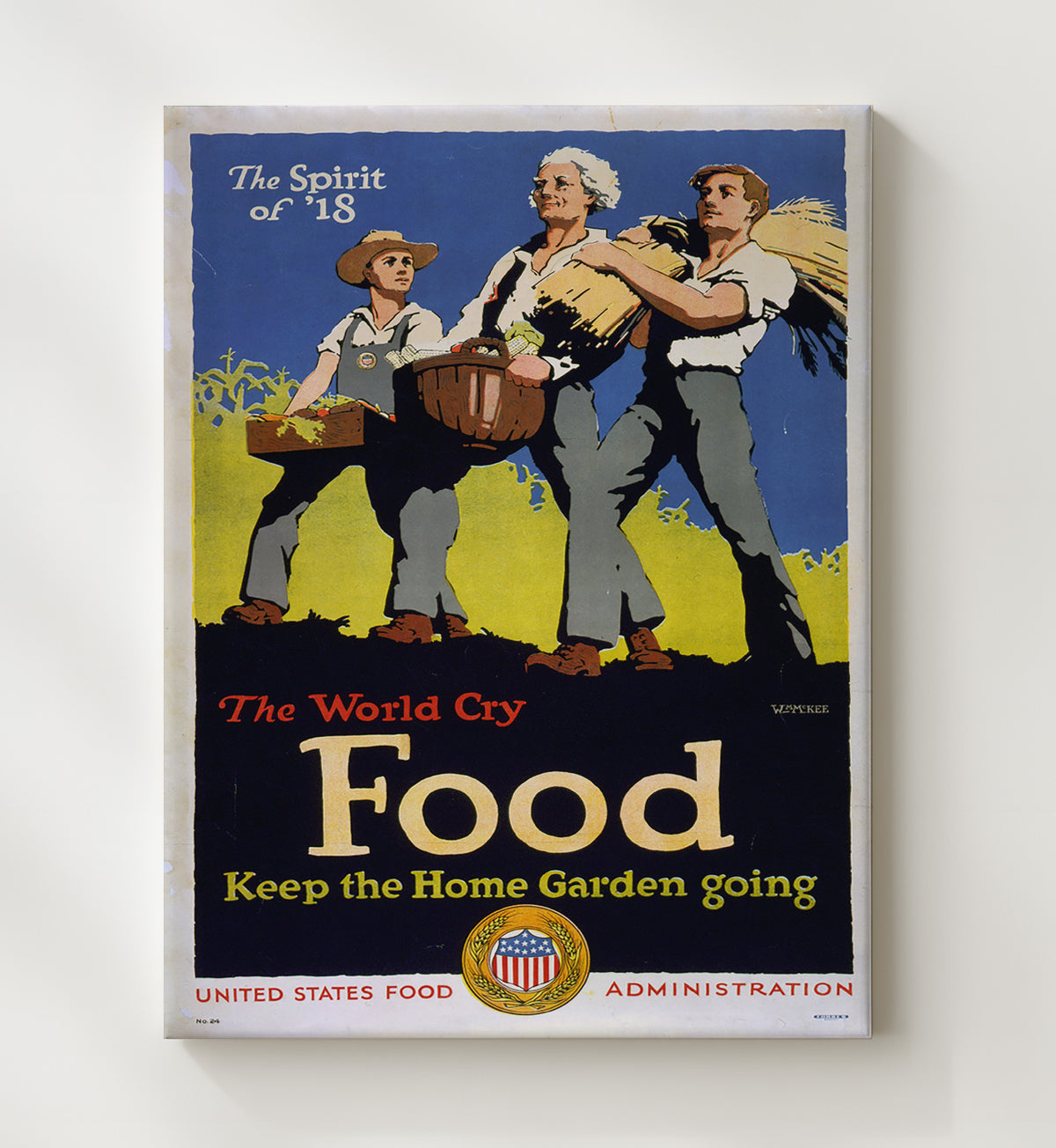 The World's Cry for Food - Keep the Garden Going - Health & Safety - 20x24 Canvas