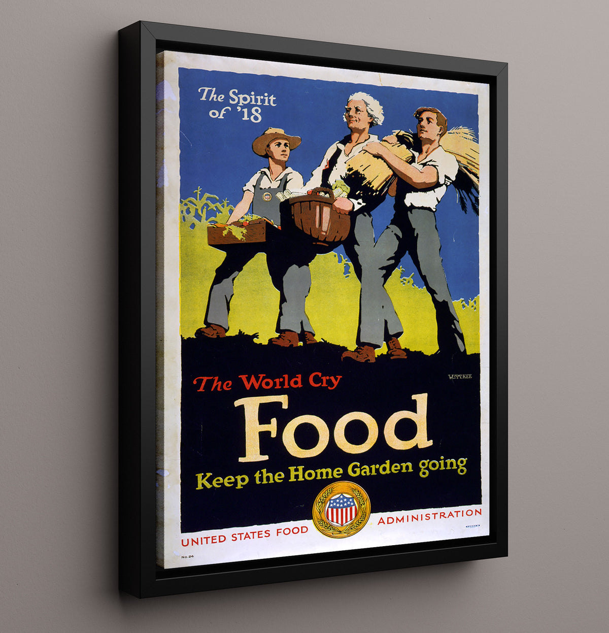 The World's Cry for Food - Keep the Garden Going - Health & Safety - 16x20 Framed Canvas