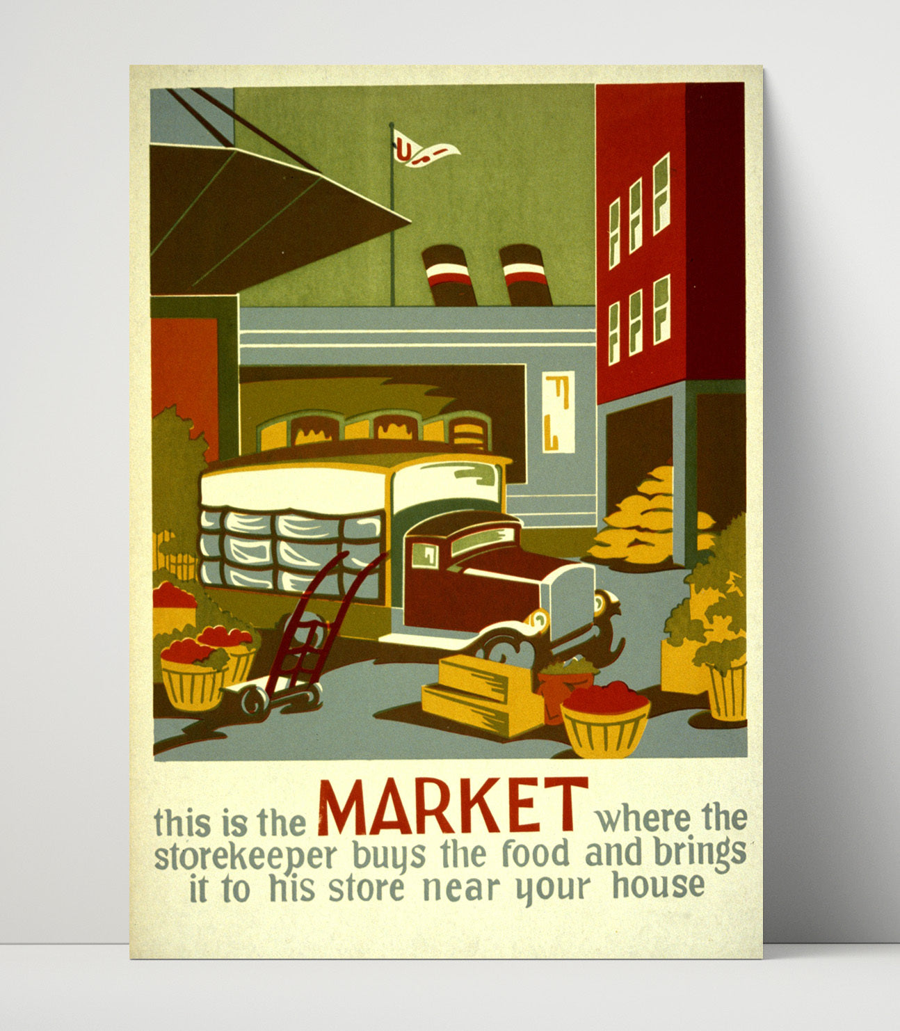Health and Safety Poster - This Is the Market - Food Supply Health and Safety Wall Art - health and safety wall art print