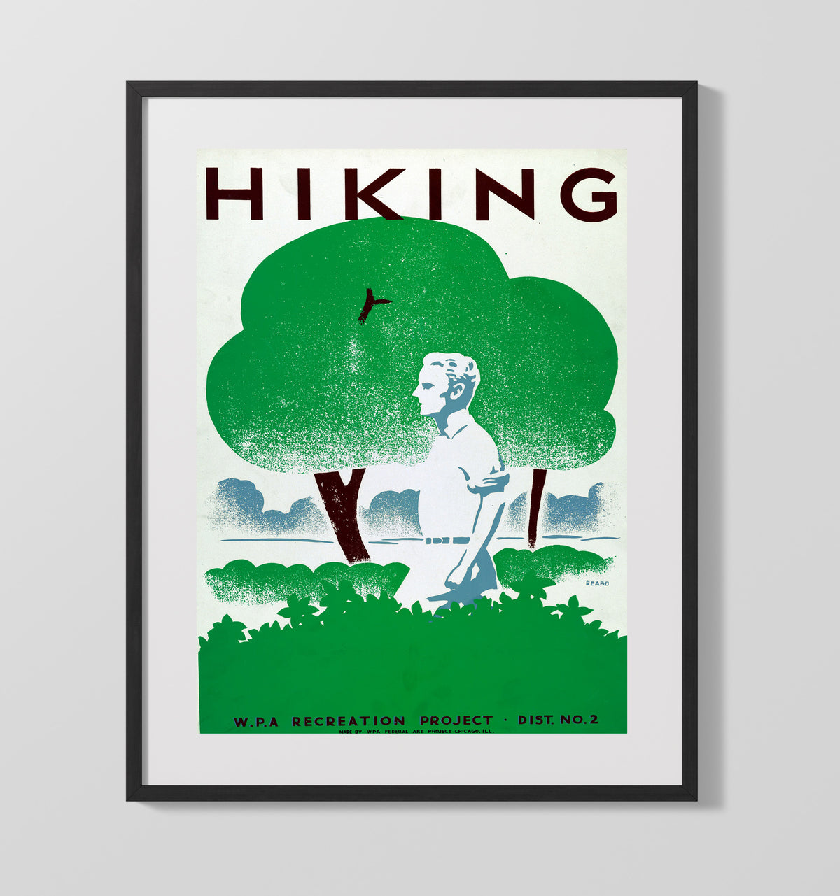 Walk Strong, Breathe Free 16x20 Gallery Frame health and safety poster wall art