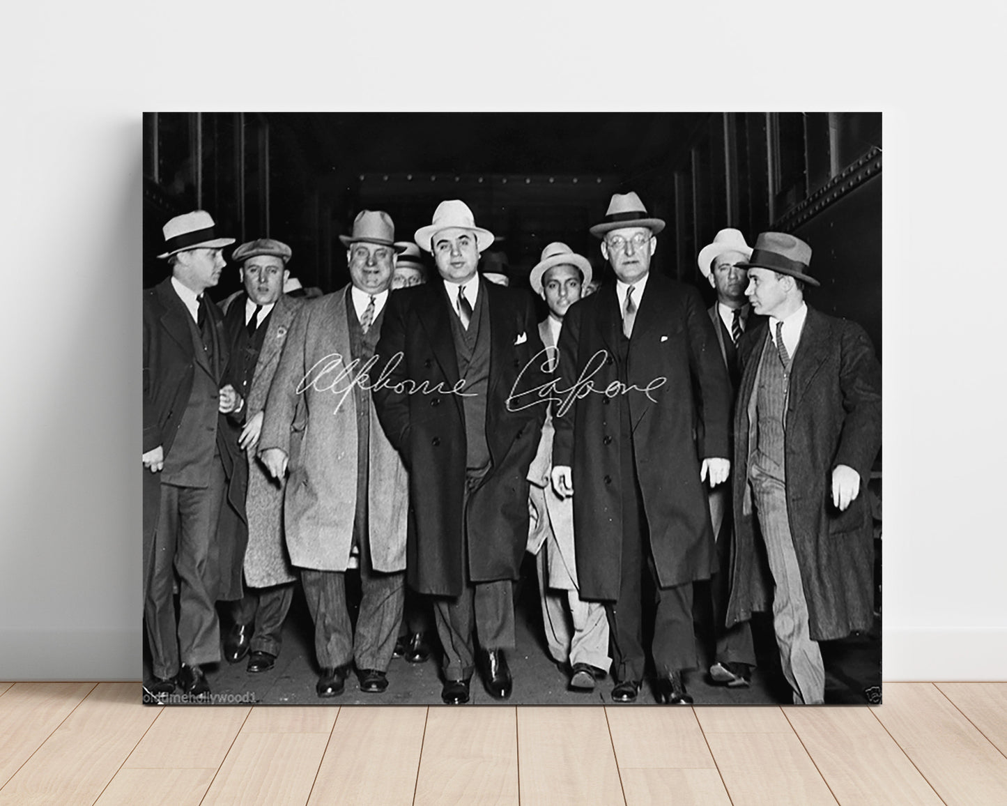 Historical - Al Capone - Chicago Court Appearance - Landscape History Wall Art