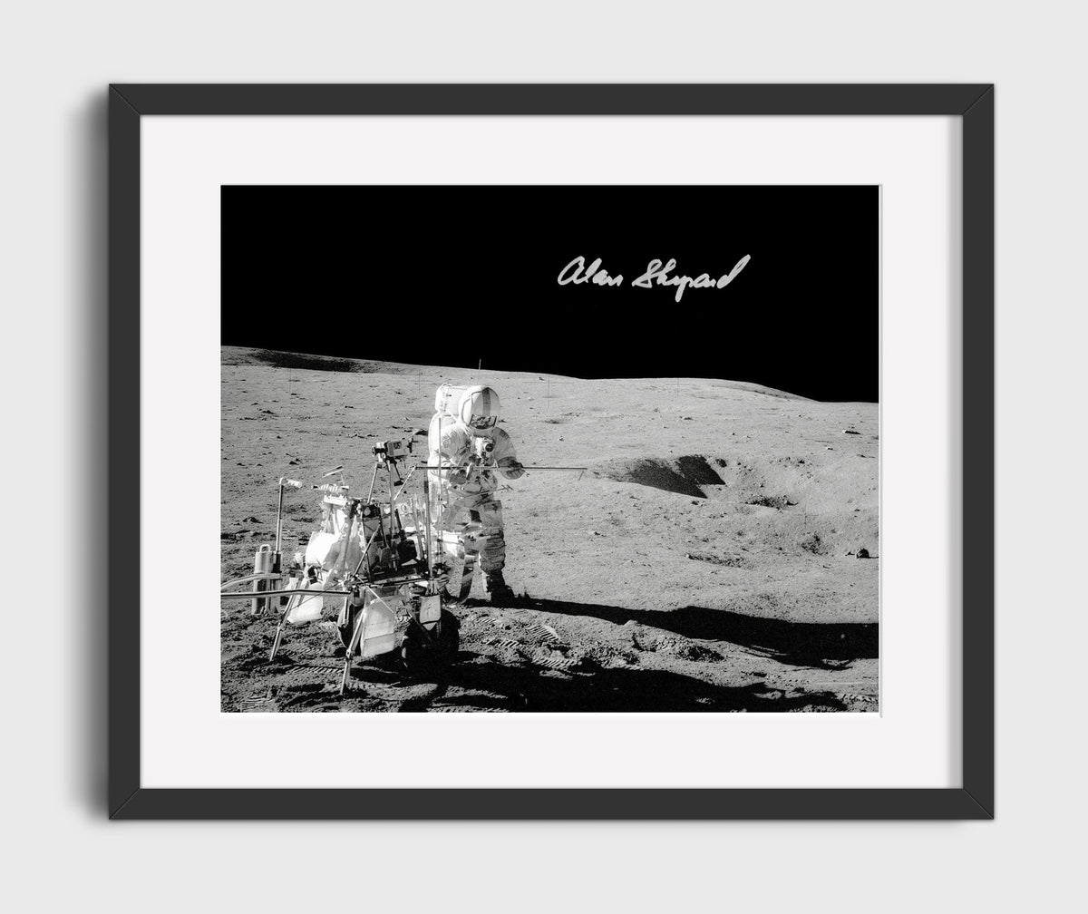 Alan Shepard - Apollo 14 Moonwalk 1971 16x20 Gallery Frame history wall art