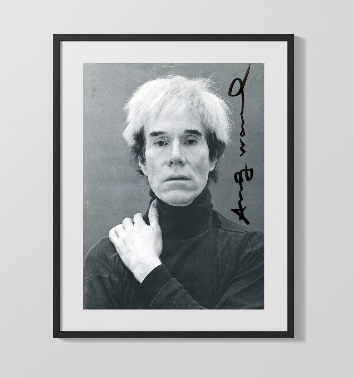 Andy Warhol - Intense Gaze Photo 16x20 Gallery Frame history wall art