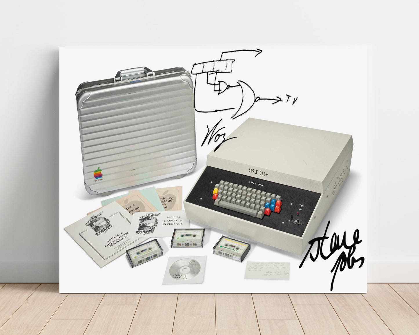 Historical - Apple One - Original Computer System Release 1976 - Landscape History Wall Art