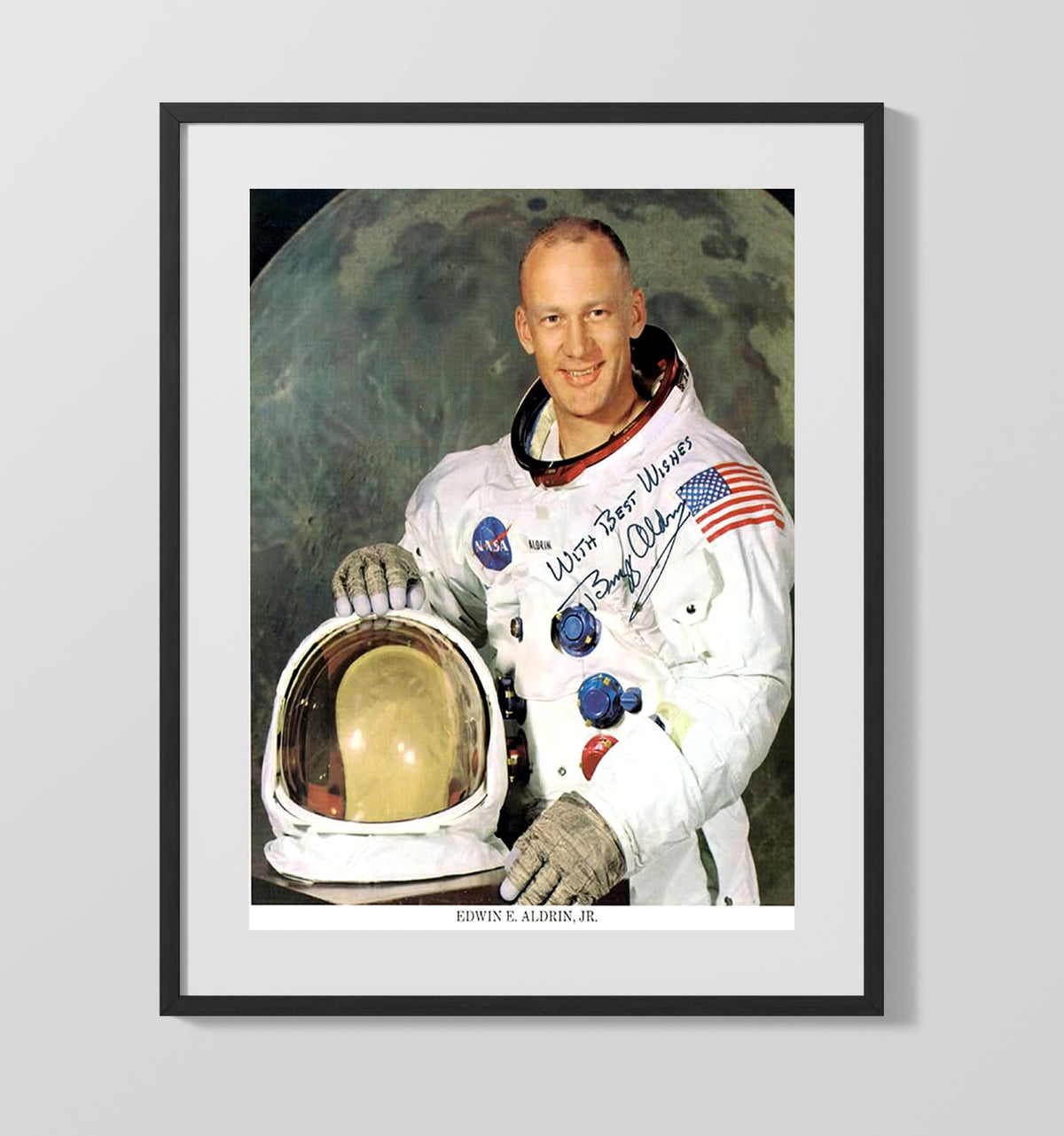 Buzz Aldrin - NASA Astronaut 1960s 16x20 Gallery Frame history wall art