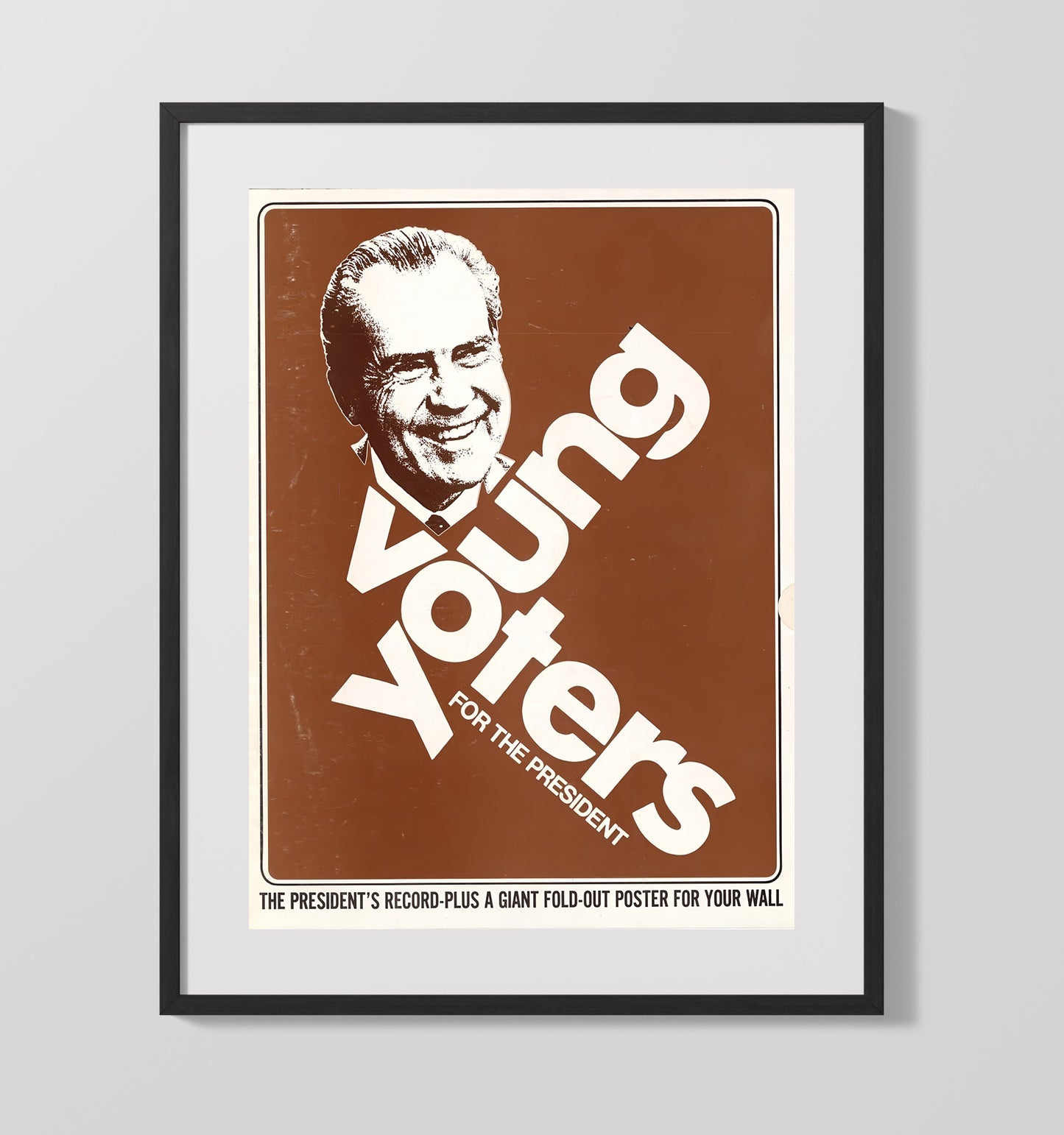 Campaign Poster - Young Voters for the President Graphic 16x20 Gallery Frame history wall art