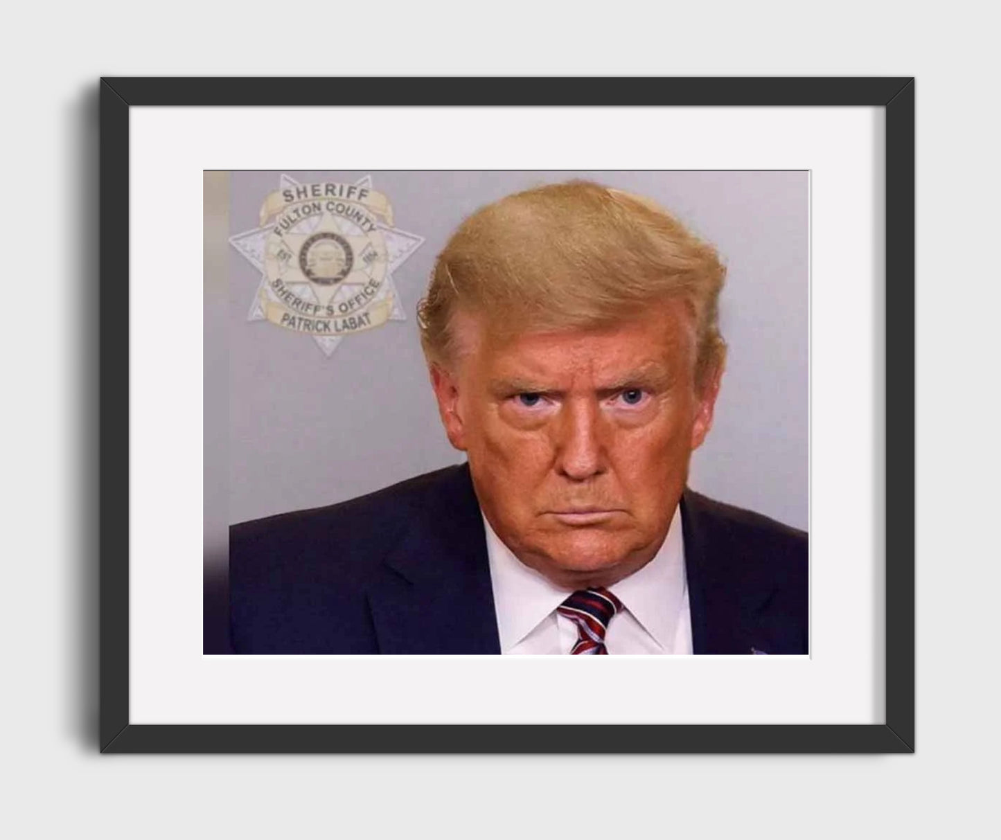 Donald Trump - Fulton County Booking 2023 16x20 Gallery Frame history wall art
