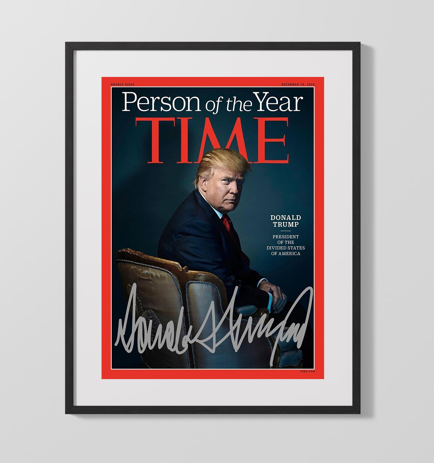 Donald Trump - Time Person of the Year Cover 2016 16x20 Gallery Frame history wall art