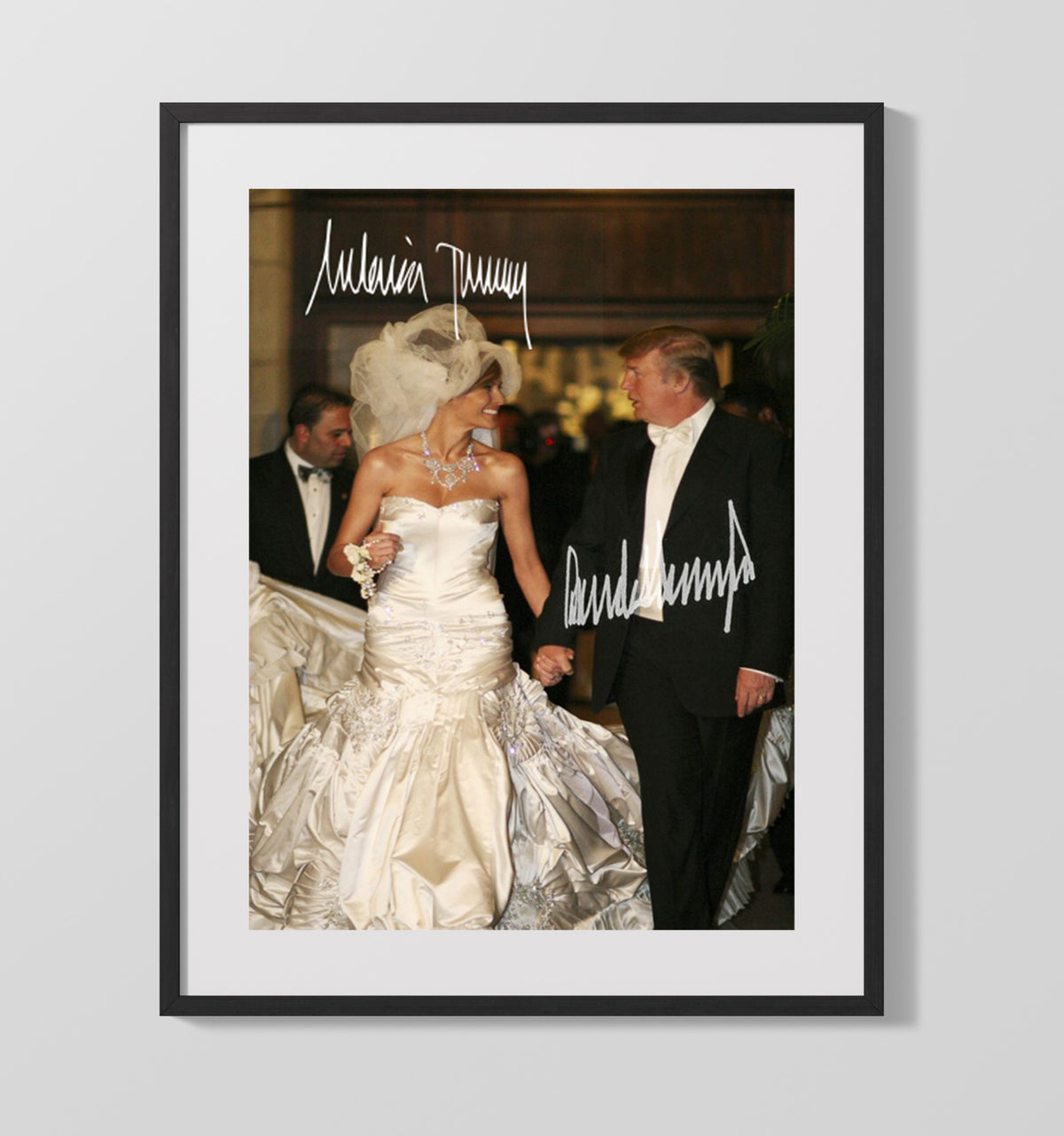Donald Trump and Melania Trump - Wedding 16x20 Gallery Frame history wall art