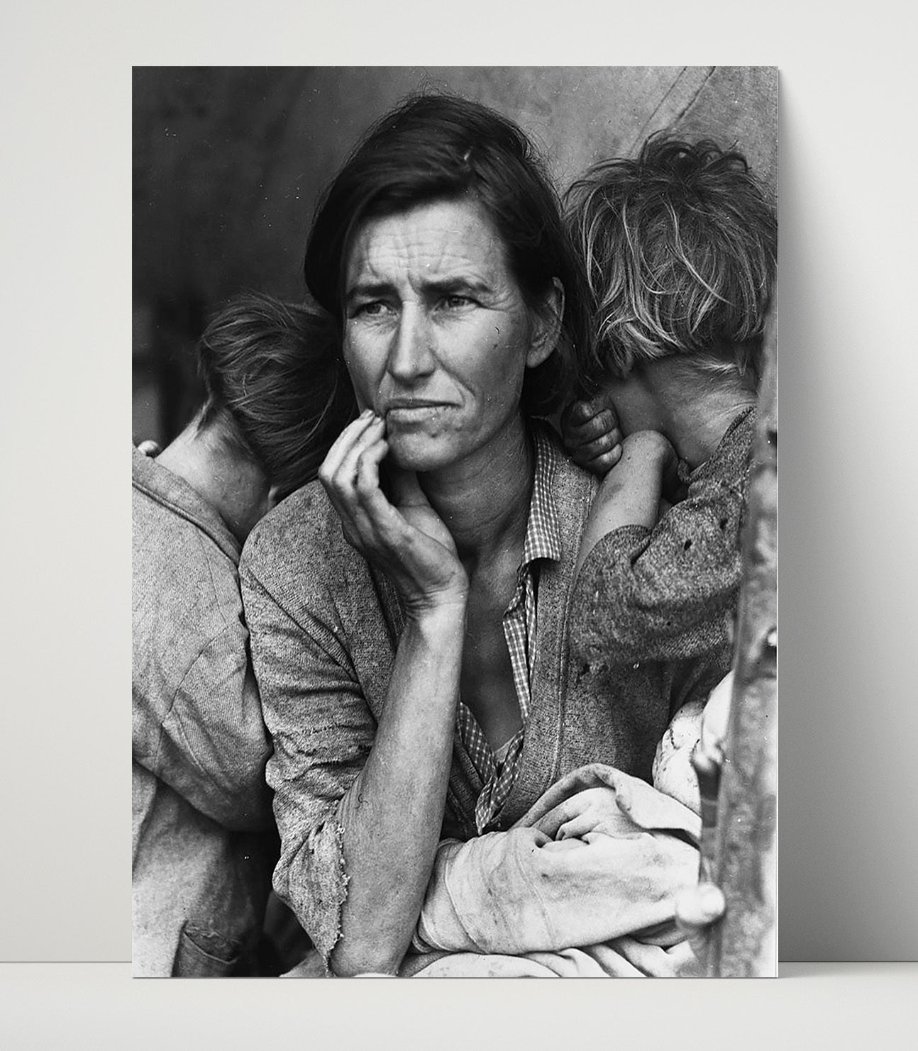 Historical - Florence Owens Thompson - Migrant Mother Portrait 1936 History Wall Art