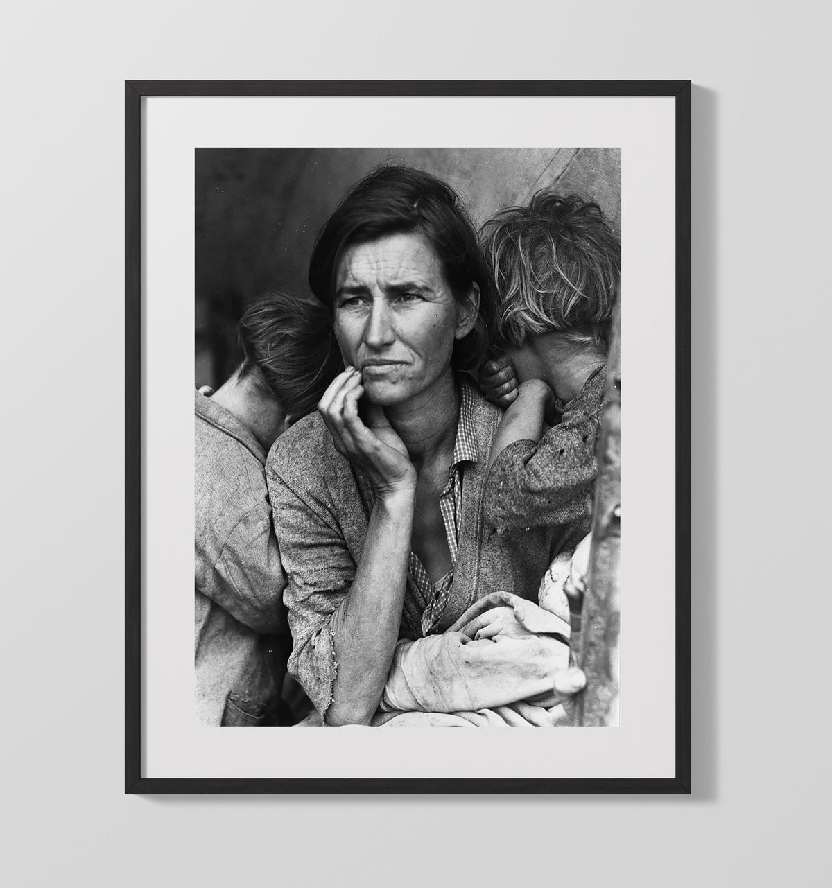 Florence Owens Thompson - Migrant Mother 1936 16x20 Gallery Frame history wall art