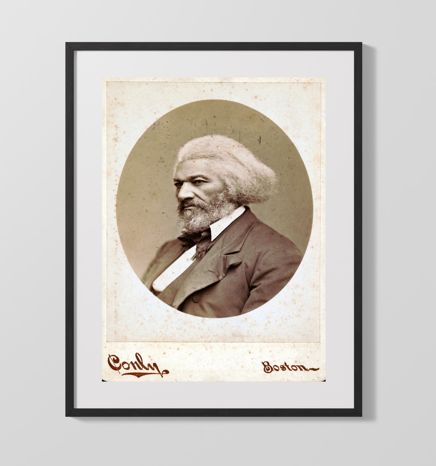 Frederick Douglass - Boston 1860s 16x20 Gallery Frame history wall art