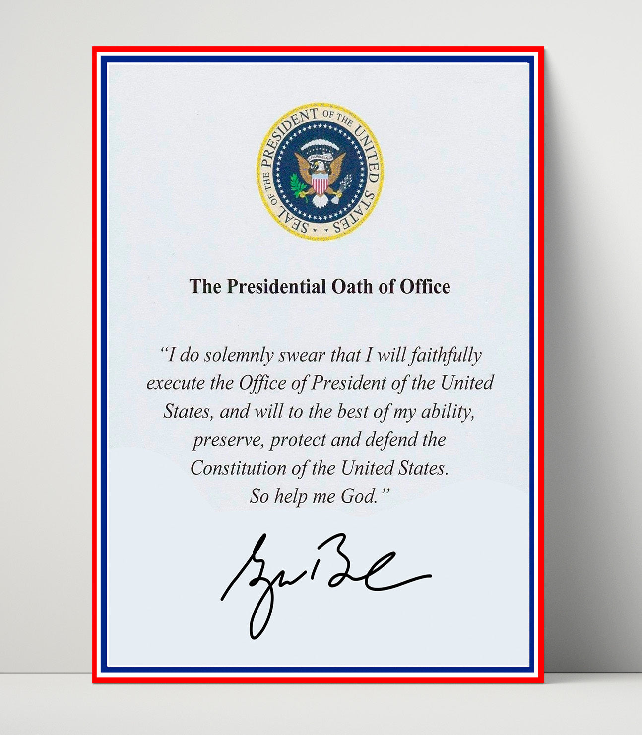 Historical - George W. Bush - Presidential Oath Of Office Print History Wall Art