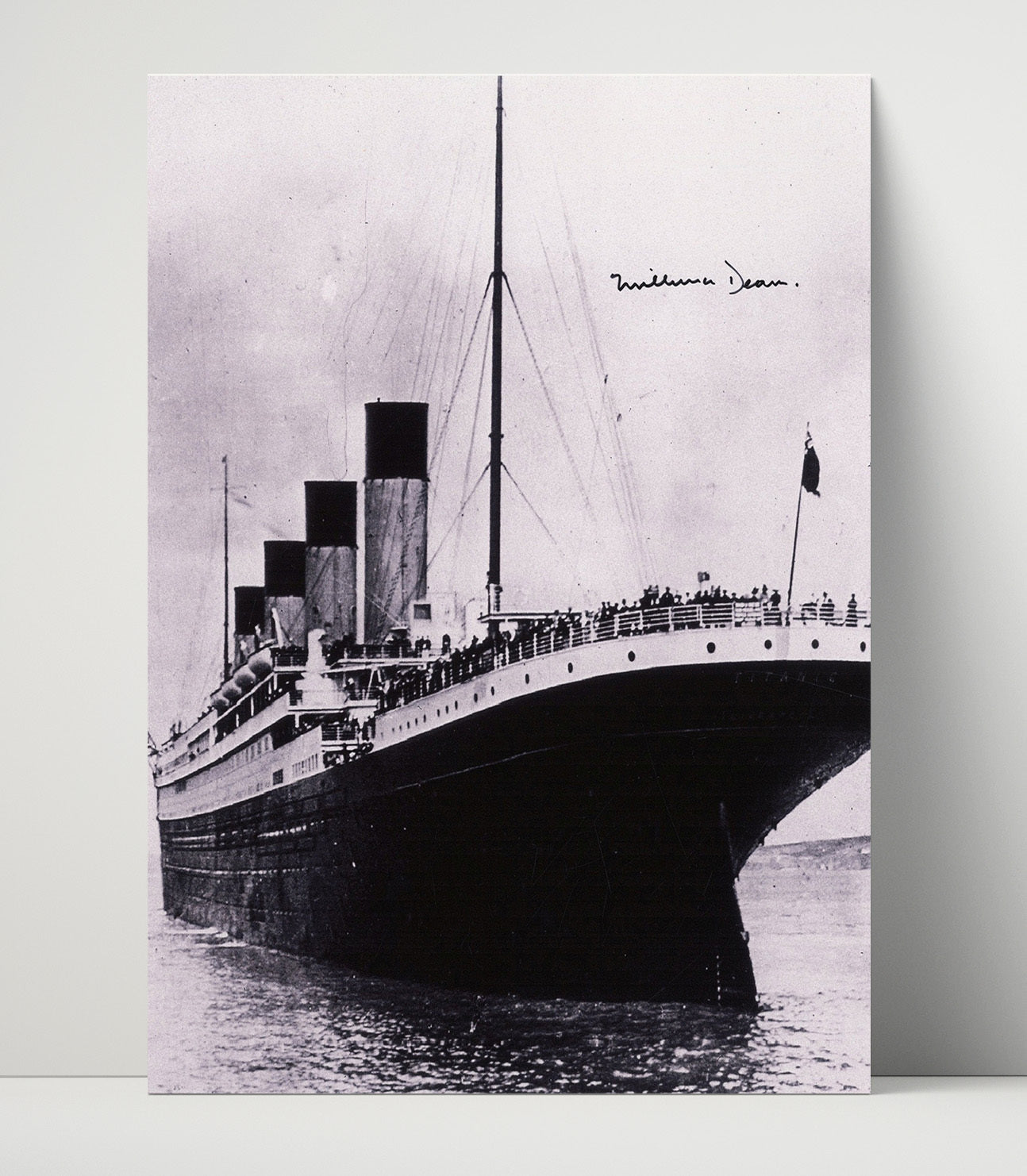 Historical - Millvina Dean - Titanic Survivor Portrait 1912 History Wall Art