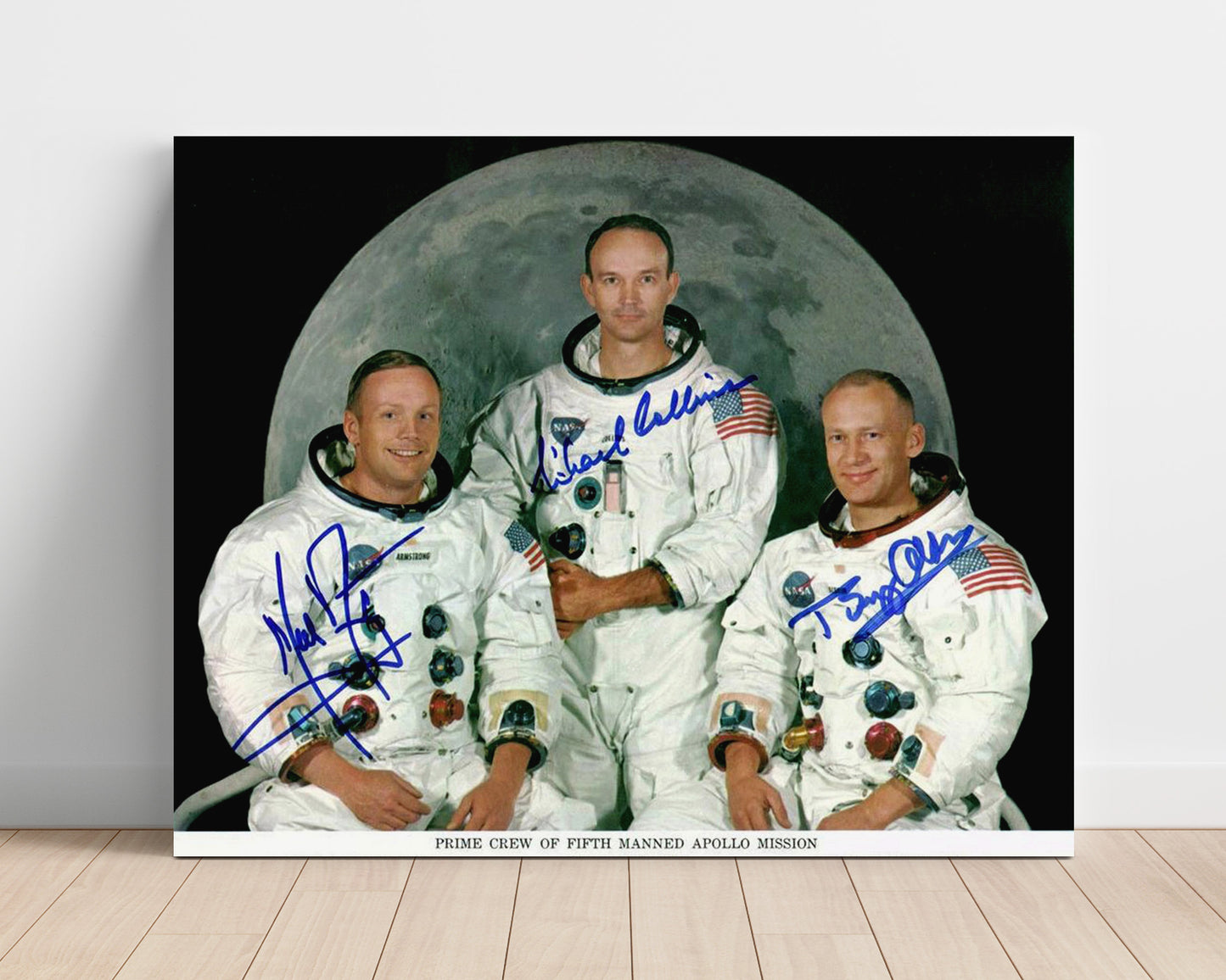 Historical - Neil Armstrongmichael Collins And Buzz Aldrin - Apollo 11 Crew Portrait 1969 - Landscape History Wall Art
