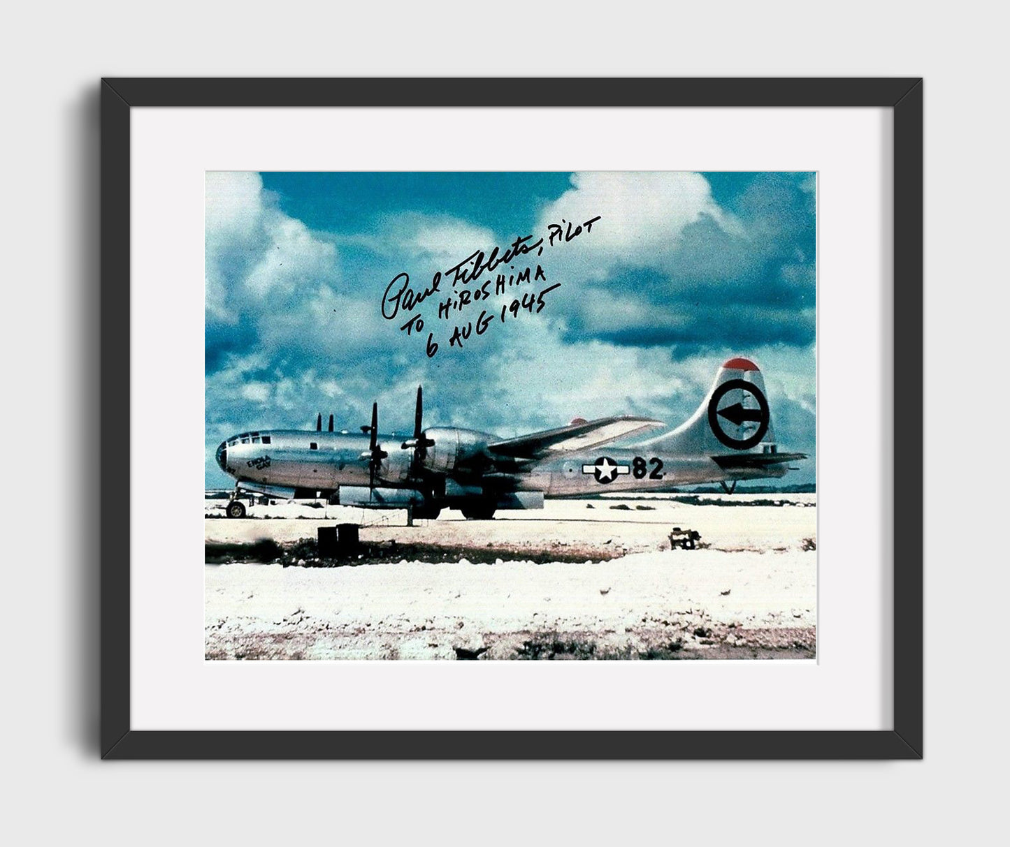 Paul Tibbets - Enola Gay Hiroshima Mission 1945 16x20 Gallery Frame history wall art