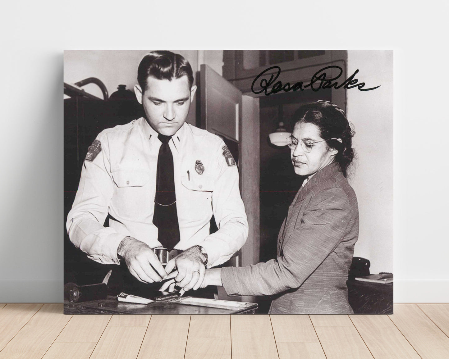 Historical - Rosa Parks - Fingerprinted For Civil Disobedience 1955 - Landscape History Wall Art