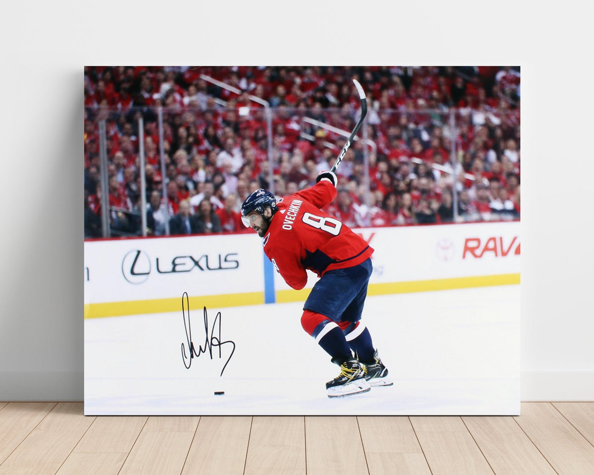 Alexander Ovechkin – Washington Slapshot Follow Through unframed semi-gloss poster print