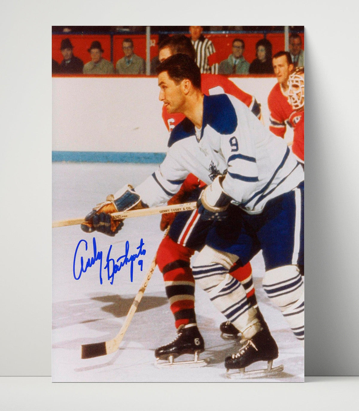 Andy Bathgate – New York Rangers Legend Skating unframed semi-gloss poster print