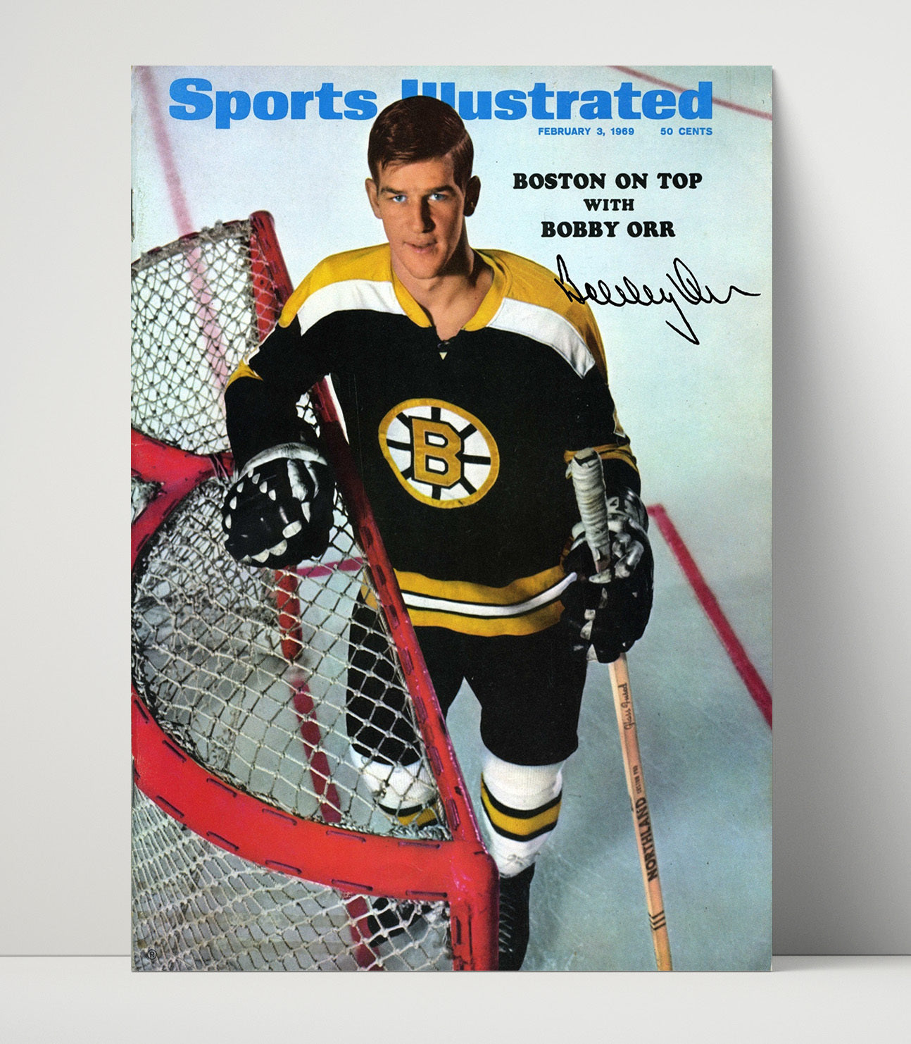 Bobby Orr - Boston Hockey 1969 Si Cover Hockey Wall Art - hockey wall art print