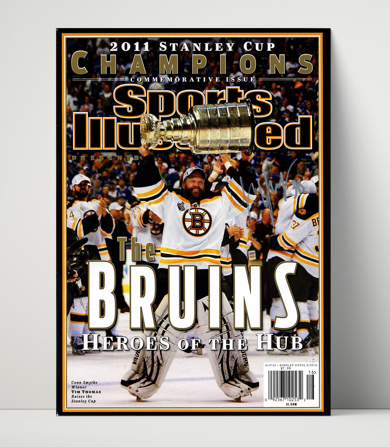 Boston Hockey Stanley Cup Champions Si Cover 2011 Hockey Wall Art - hockey wall art print