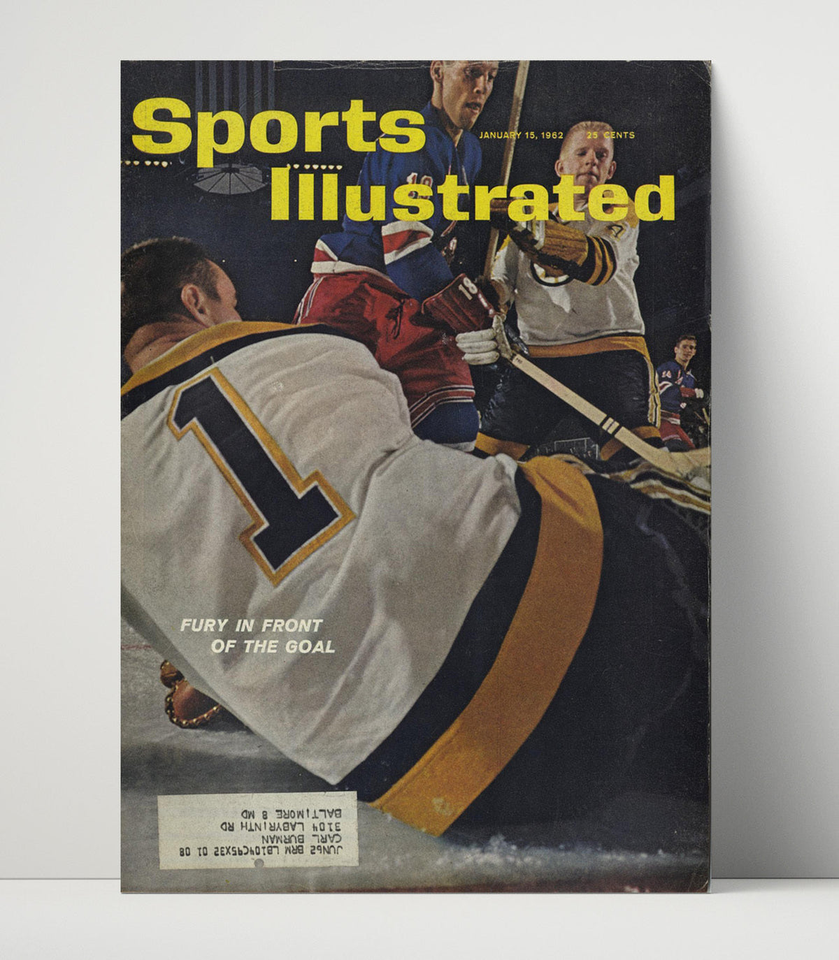 Boston vs. New York – Netfront Battle 1962 SI unframed semi-gloss poster print
