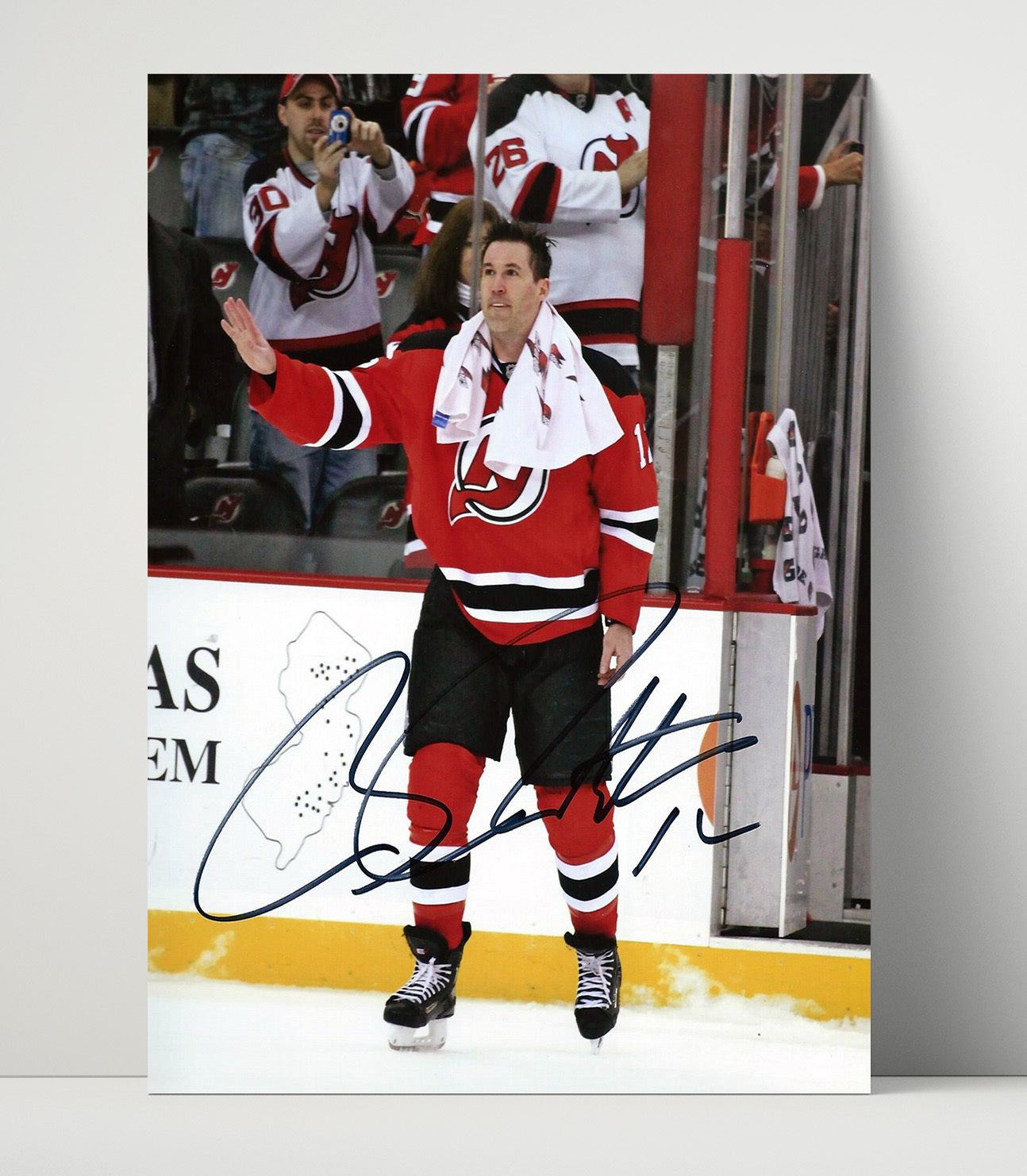 Brian Rolston - New Jersey Hockey Power Play Skater Hockey Wall Art - hockey wall art print