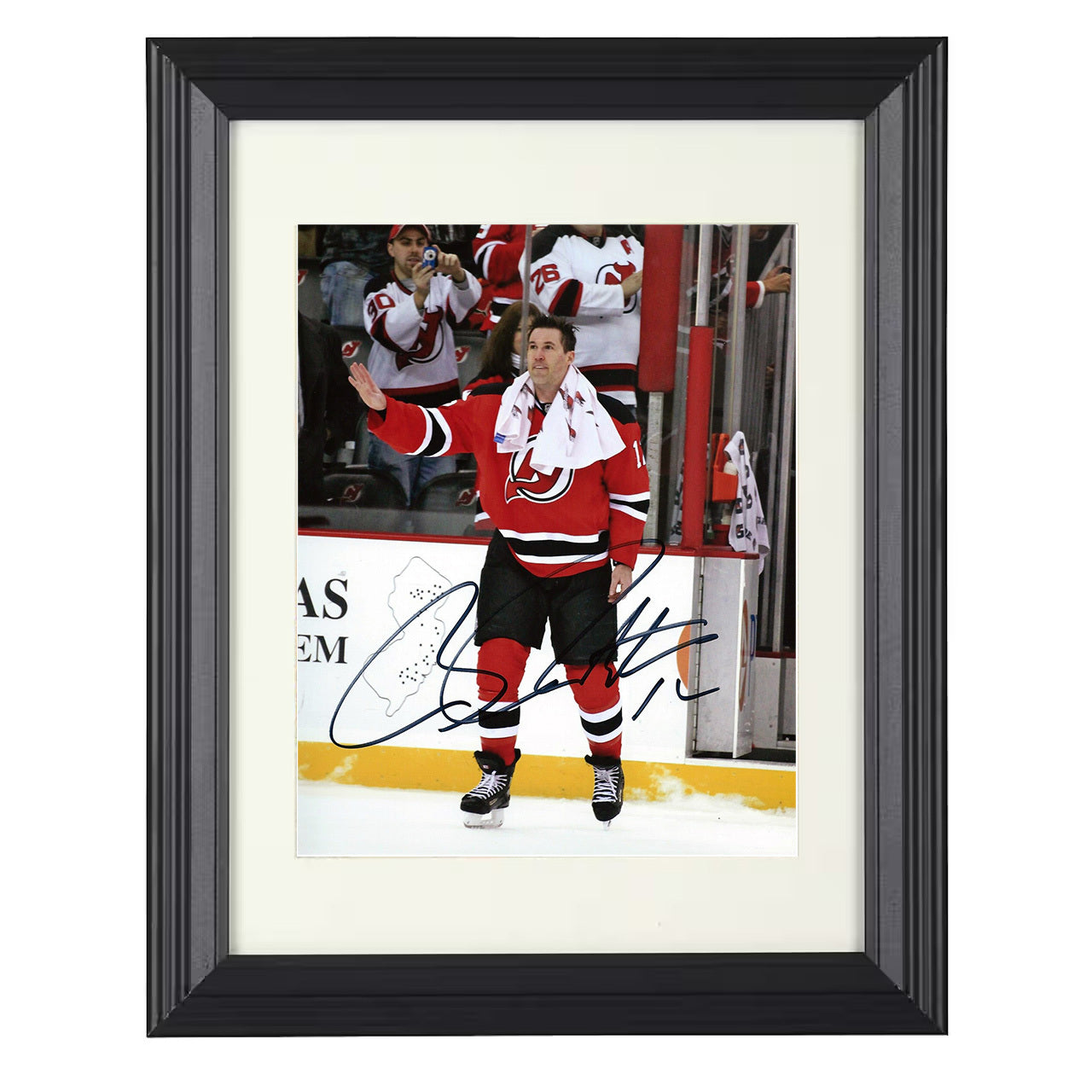 Brian Rolston – New Jersey Power Play Skater 8x10 matted black framed hockey wall art