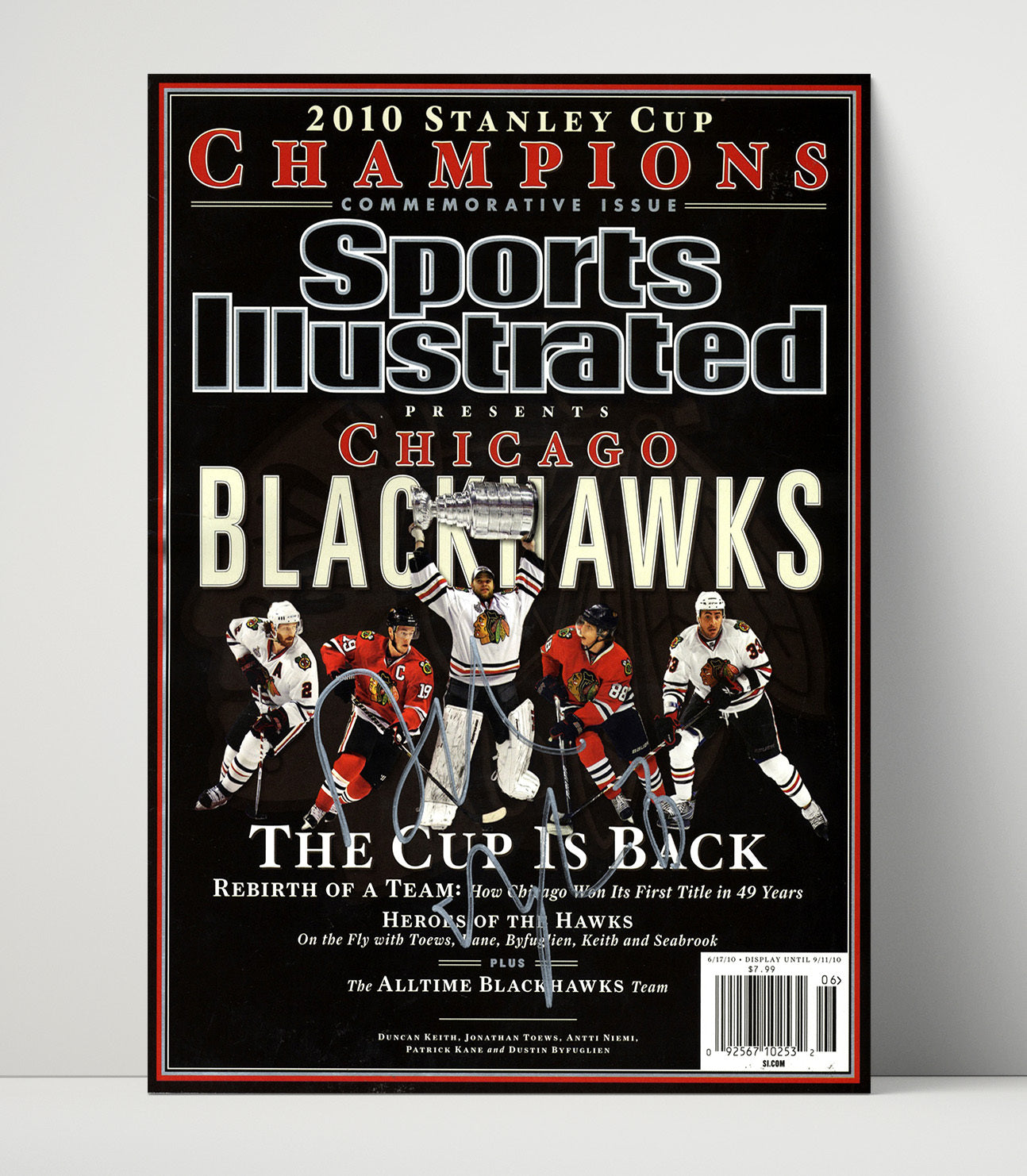 Chicago Hockey Stanley Cup Champions Si Cover 2010 Hockey Wall Art - hockey wall art print