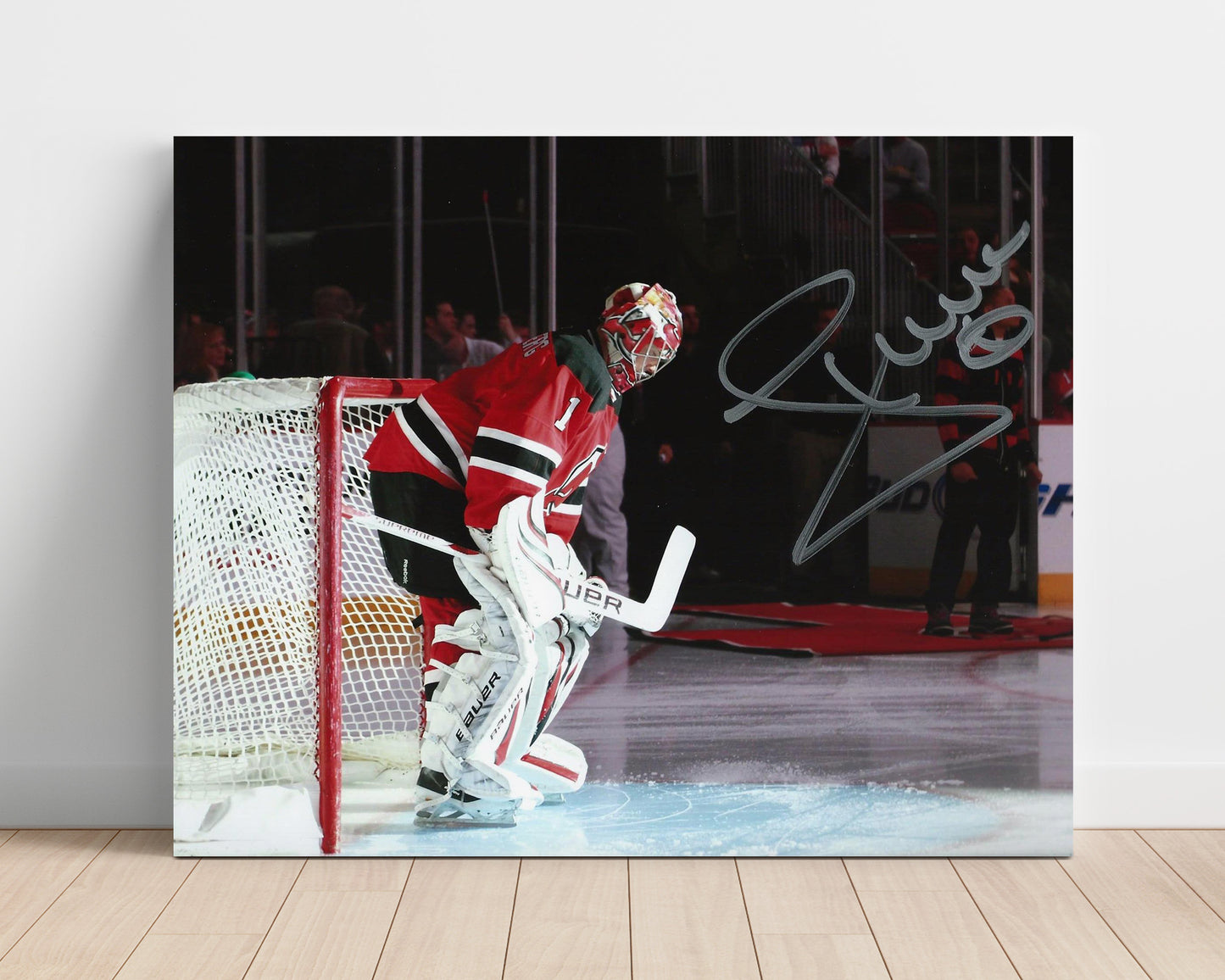 John Hedberg - New Jersey Hockey Goalie Portrait Hockey Wall Art - hockey wall art print