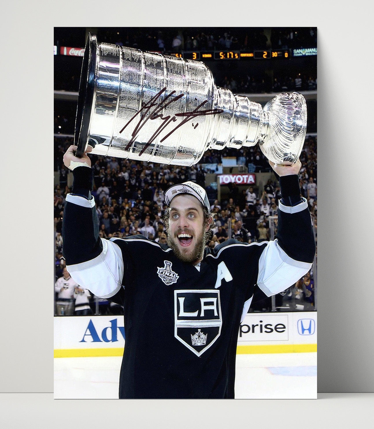 Kopitar - Los Angeles Hockey Stanley Cup Celebration Spotlight Hockey Wall Art - hockey wall art print
