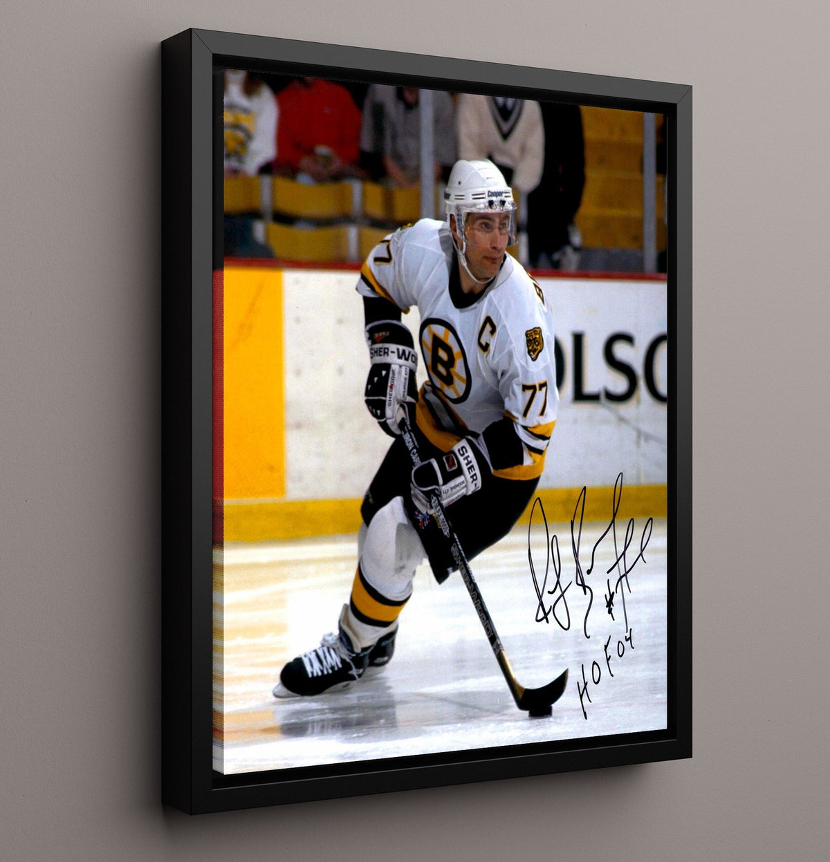 Ray Bourque - Boston Hockey Captain Blue Line Control Hockey Wall Art - hockey wall art print