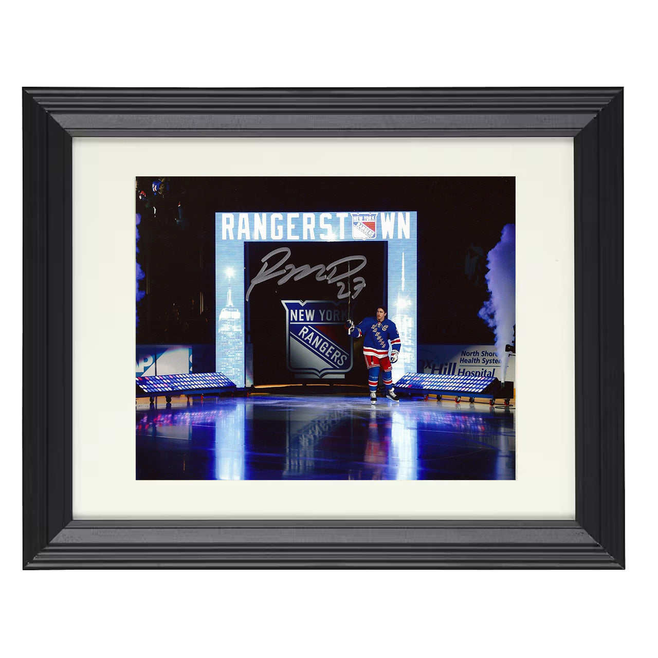 Ryan McDonagh – New York Captain Image 8x10 matted black framed hockey wall art